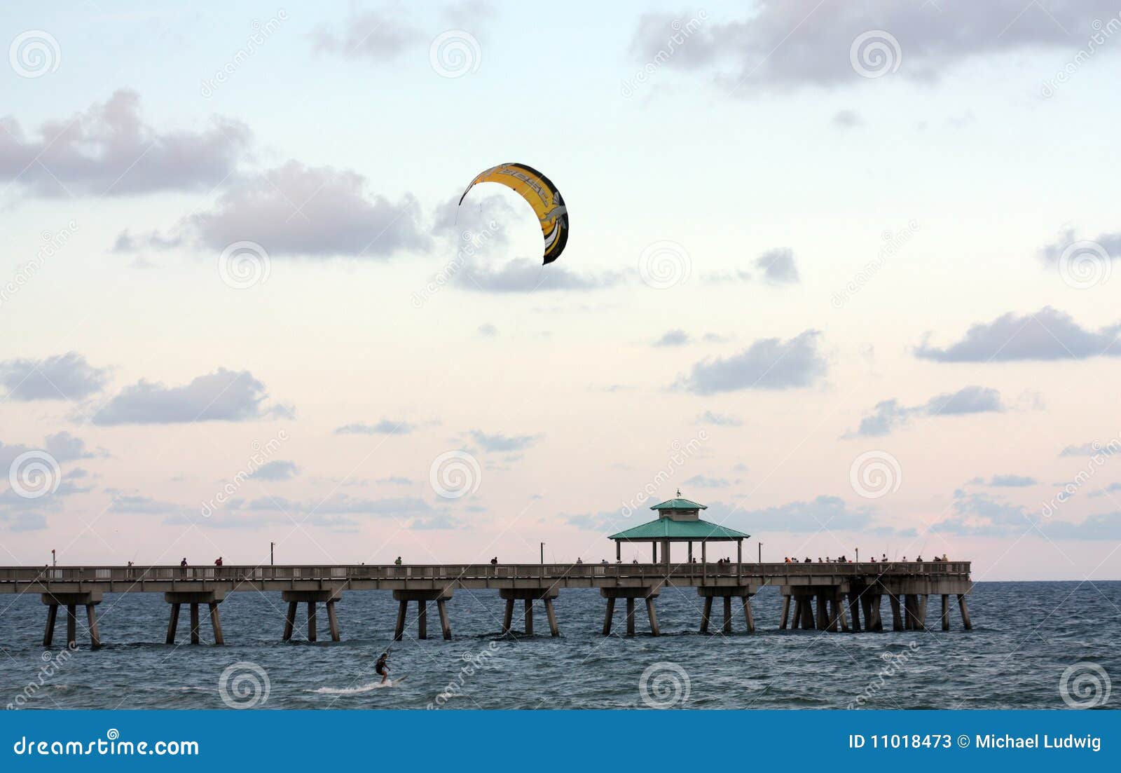 yellow parasail