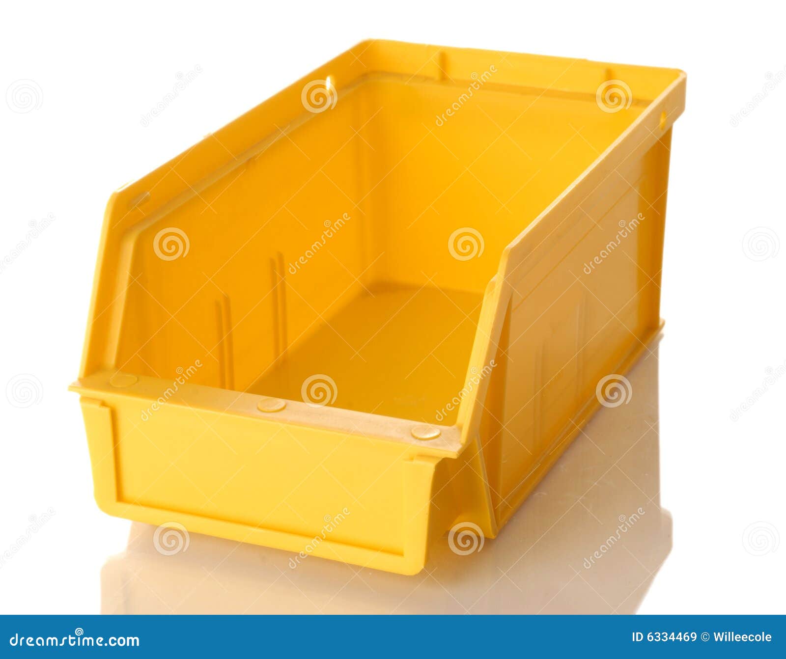 Yellow parts bin stock image. Image of industry, tools 6334469