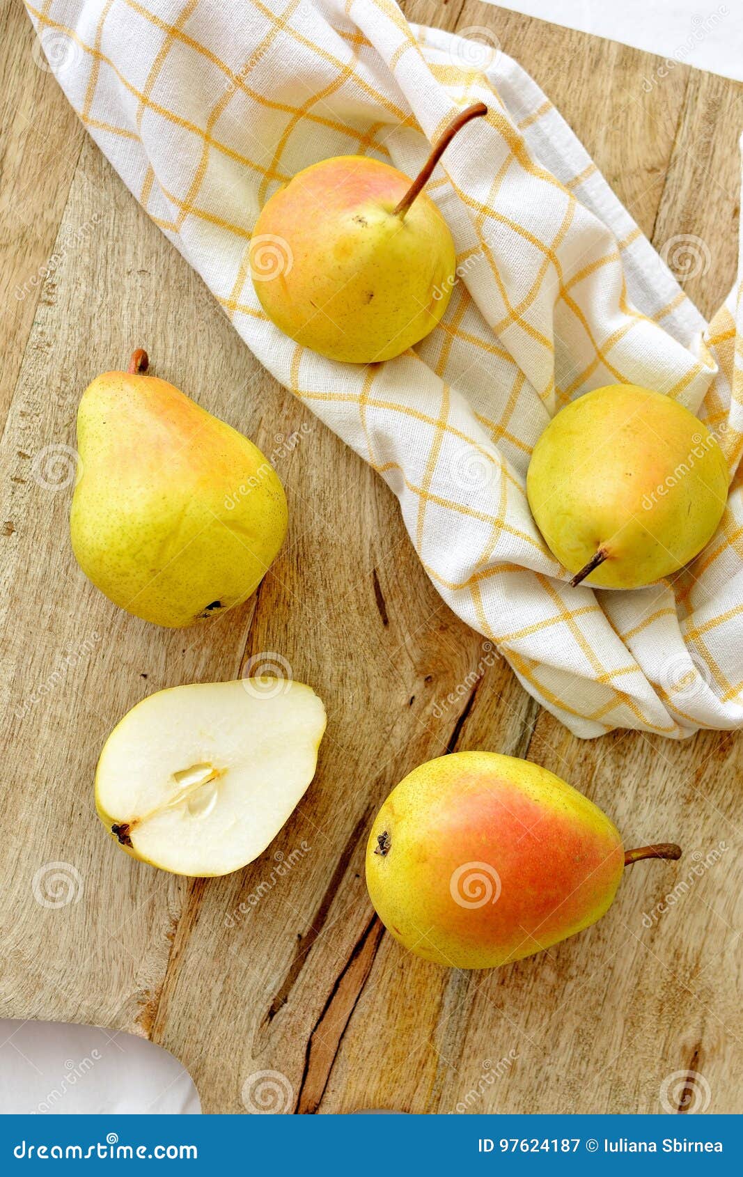 Yellow pears stock image. Image of object, care, healthier 97624187