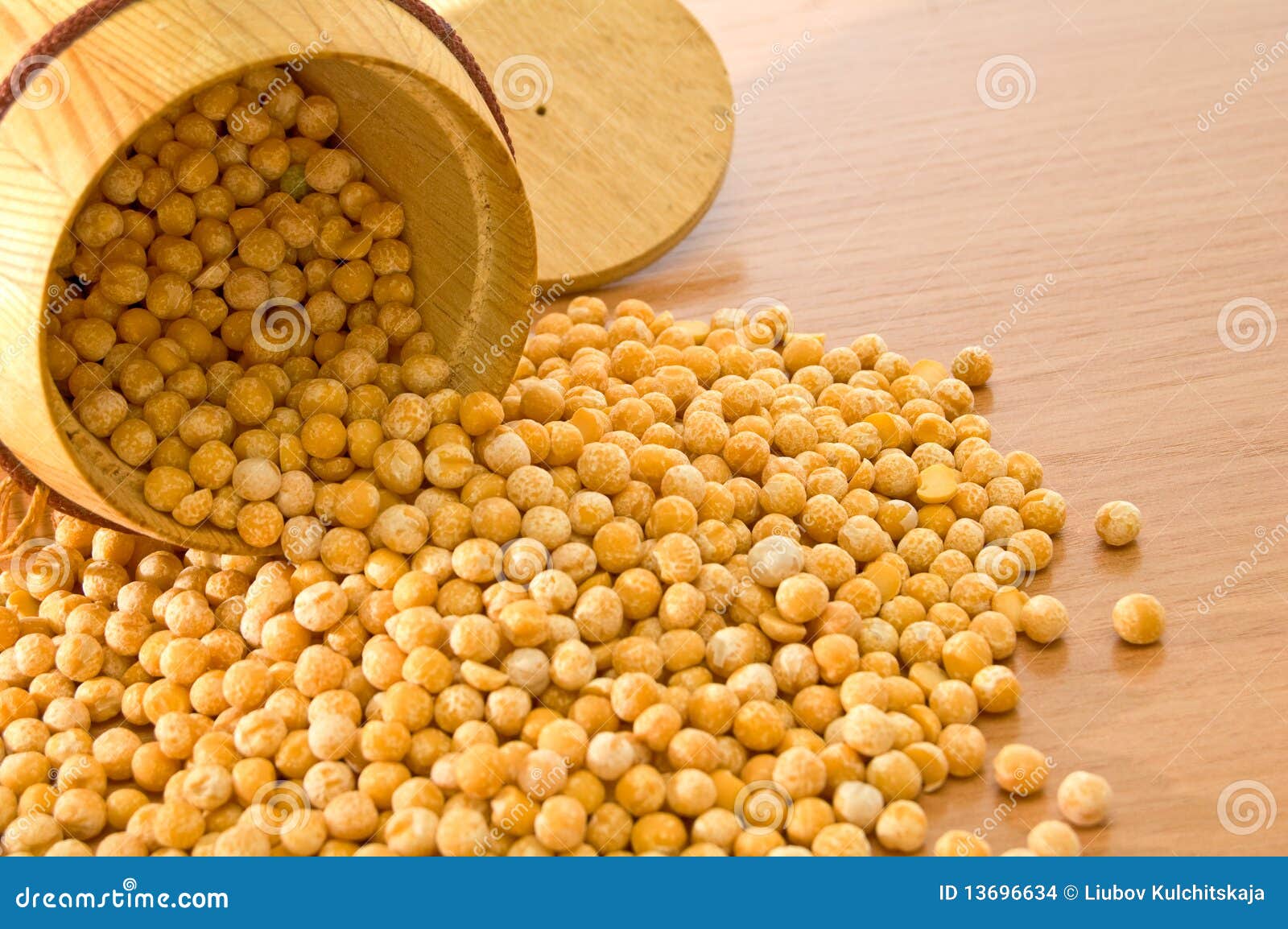 Yellow peas. stock photo. Image of legume, edible, closeup 13696634