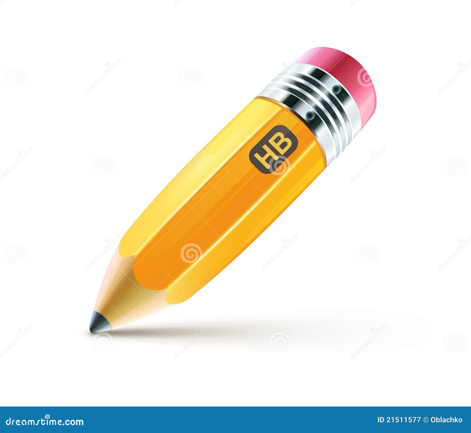 Yellow pencil stock vector. Illustration of bright, modern 21511577