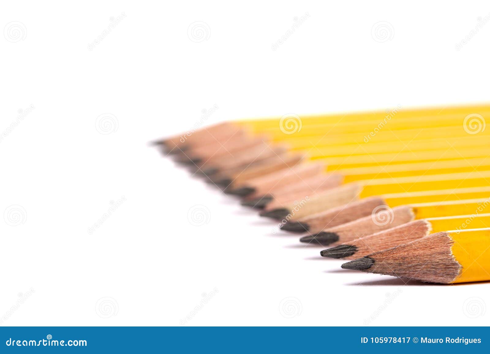 Yellow pencils stock image. Image of write, wooden, closeup 105978417