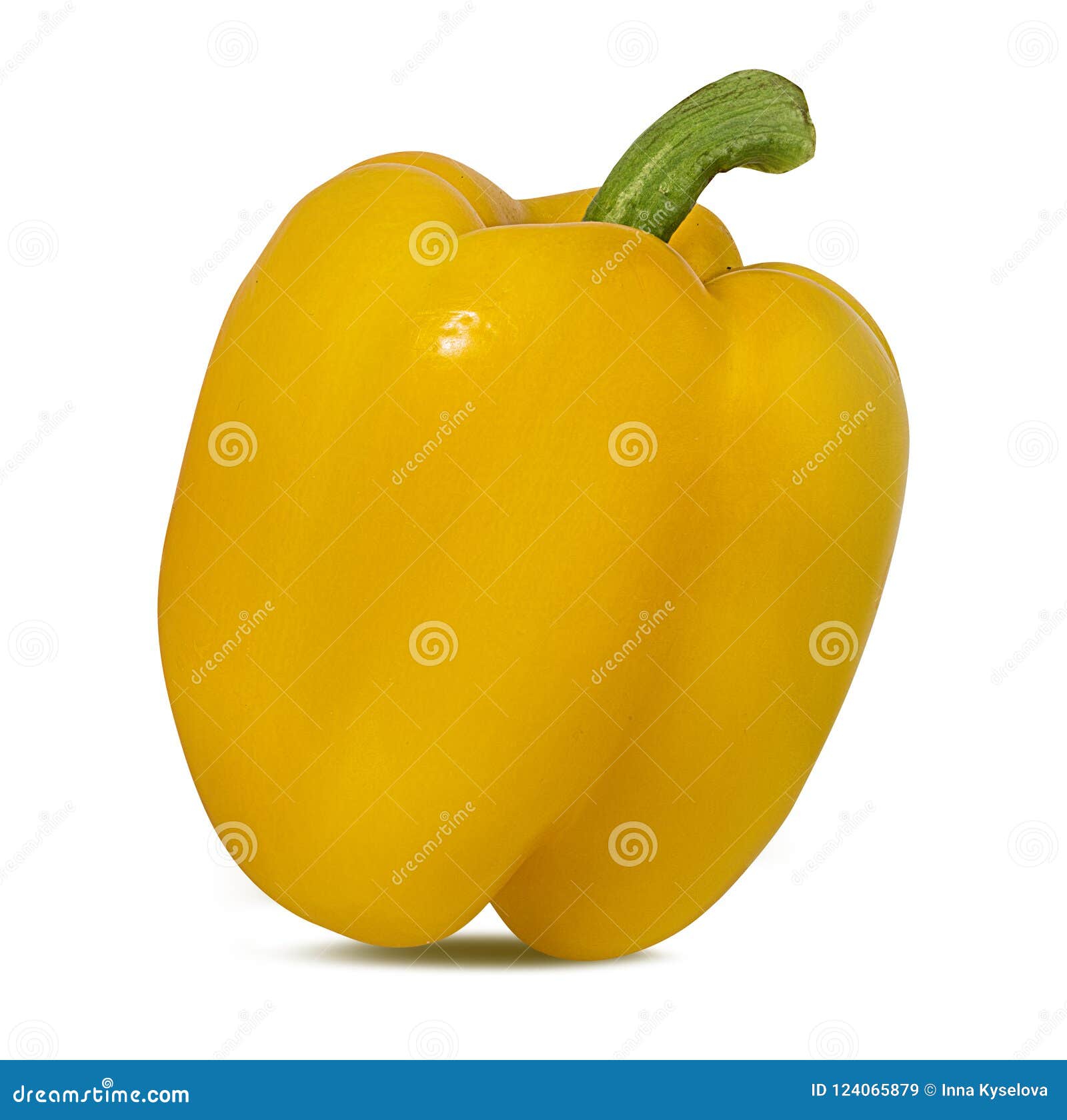 Yellow peppers isolated. stock image. Image of pepper 124065879