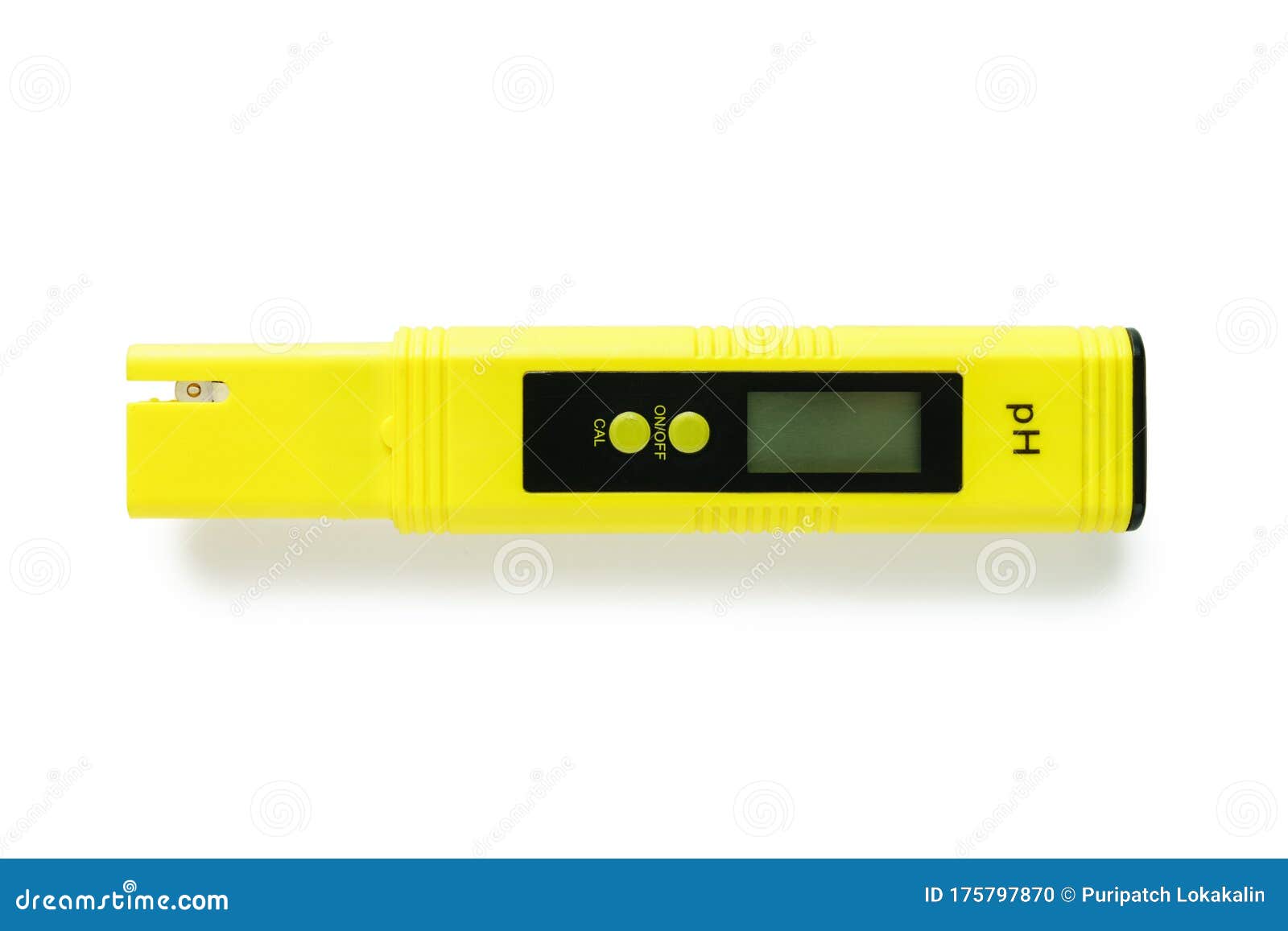 Yellow pH meter stock photo. Image of ionic, logarithmic 175797870