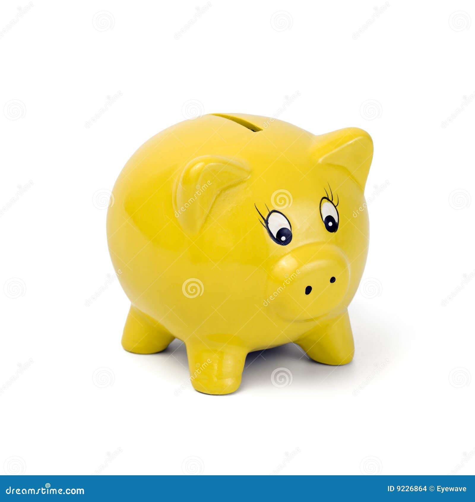 Yellow Piggy Bank Stock Images Image 9226864