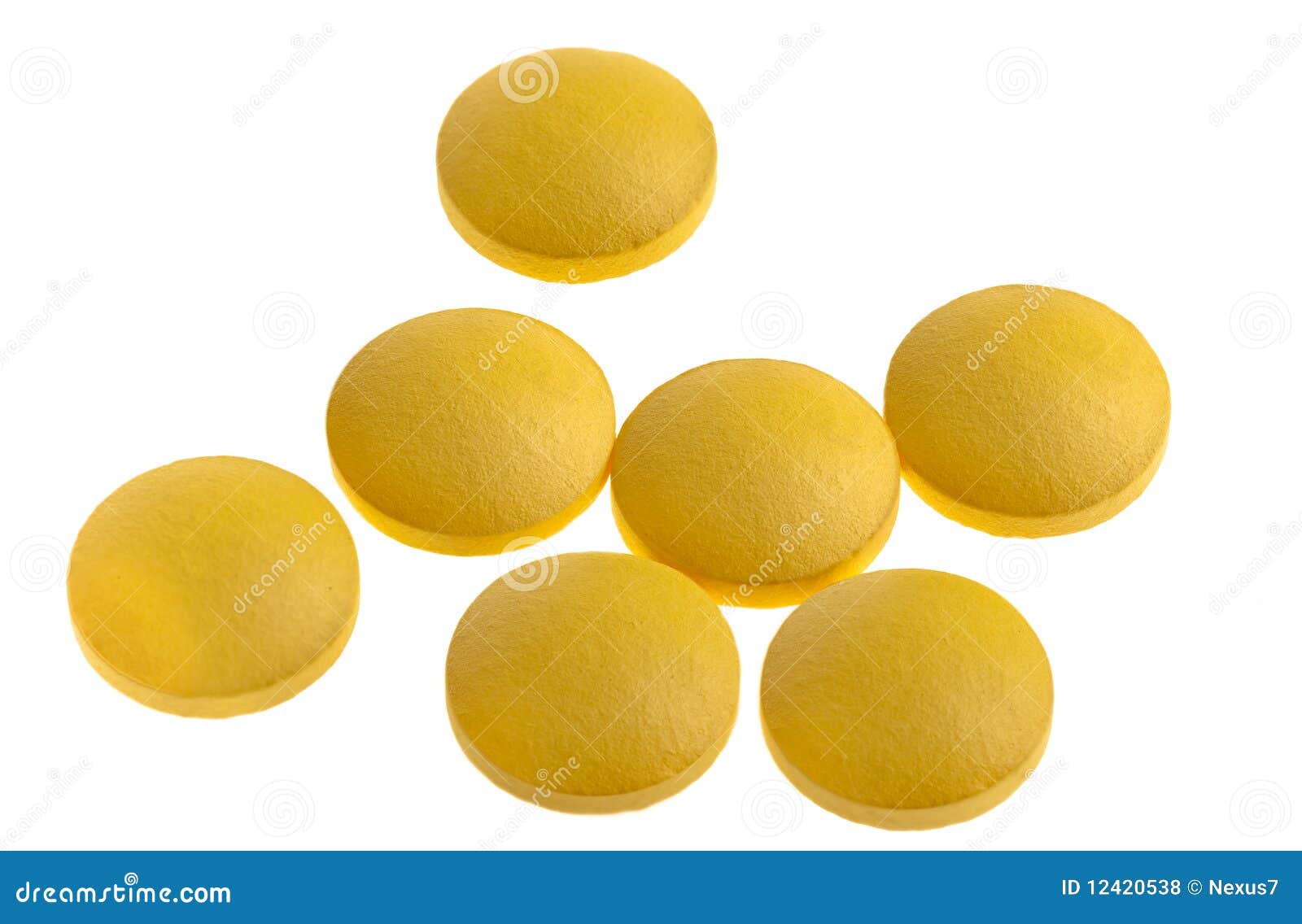 Yellow Pills stock photo. Image of medicament, illness 12420538
