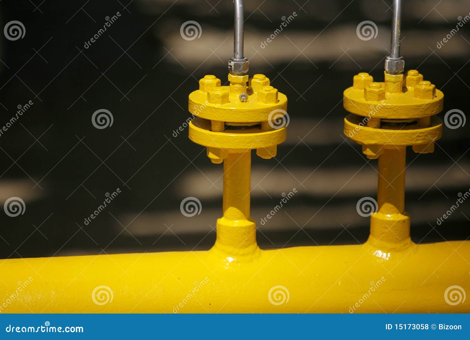 Yellow pipe stock photo. Image of engineering, construction 15173058