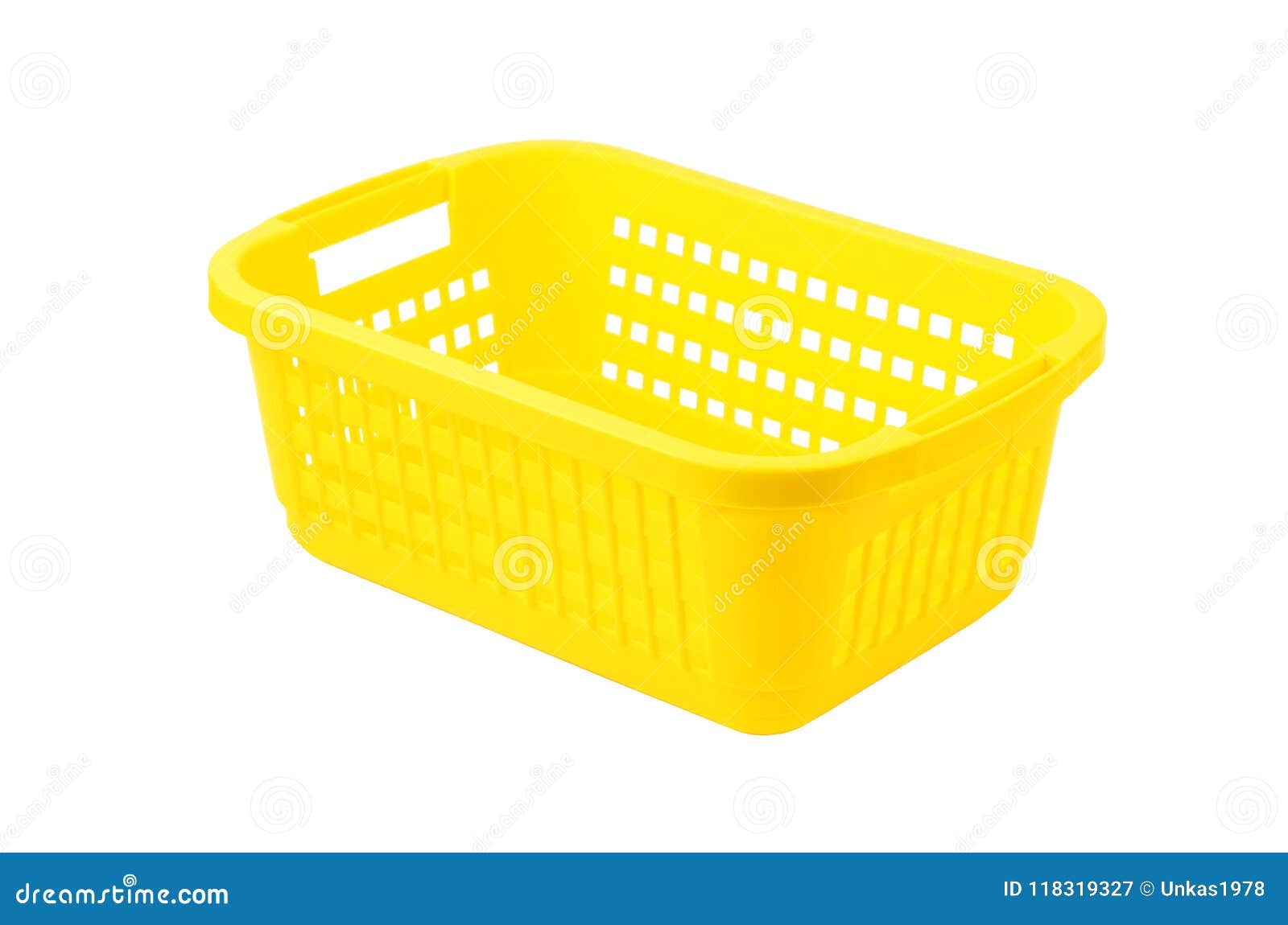 Yellow plastic basket stock image. Image of case, object 118319327