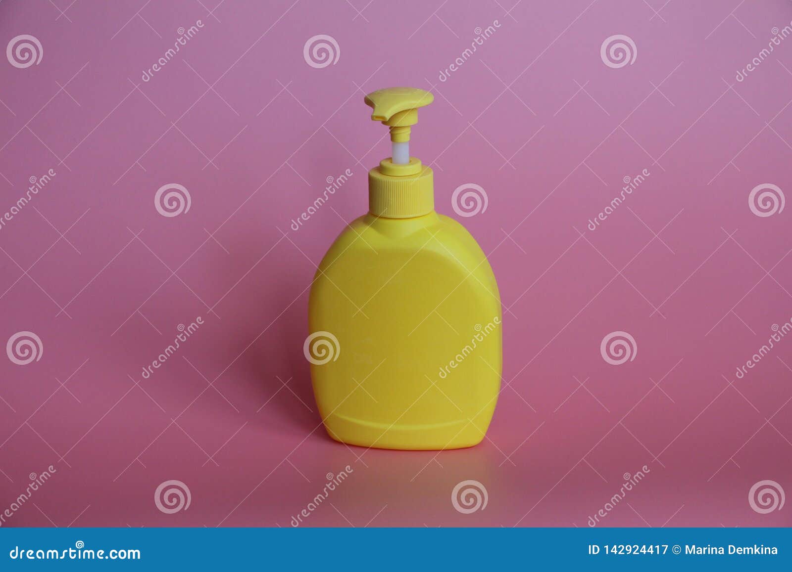Download Yellow Plastic Bottle On A Pink Background Yellow Bottle With Dispenser Stock Image Image Of Yellow Soap 142924417 Yellowimages Mockups