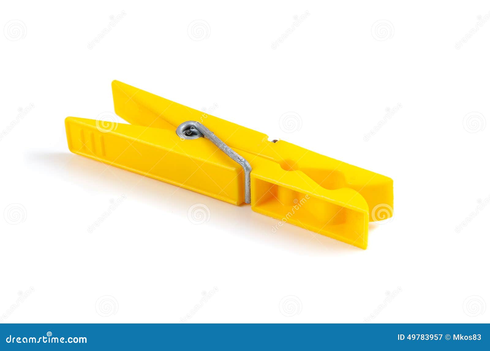 Yellow plastic clothespin stock image. Image of plastic 49783957