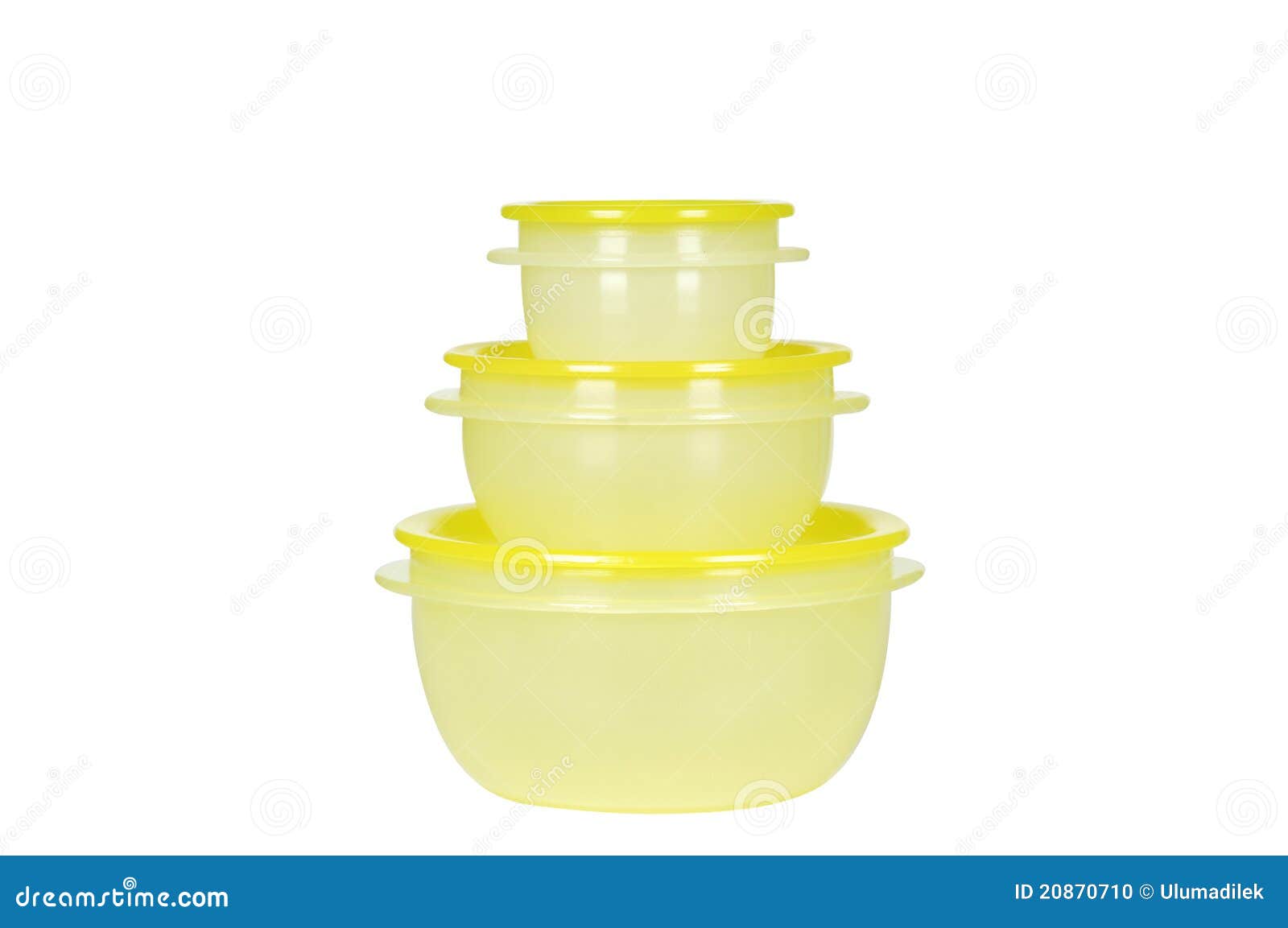 Yellow plastic containers stock photo. Image of design 20870710