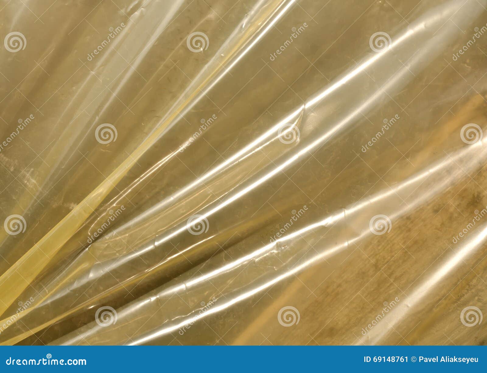Yellow Plastic Film Texture in Sunlight. Stock Image Image of