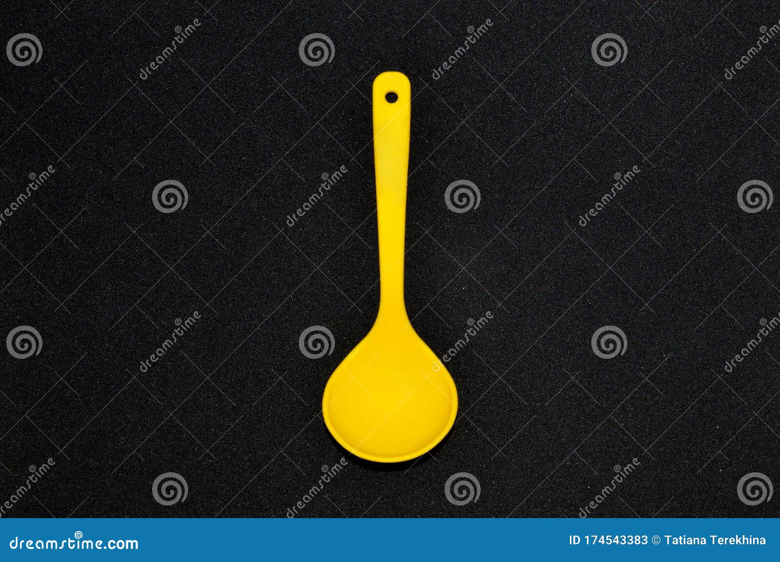 Download Yellow Plastic Kitchen Spoon Or Soup Ladle Isolated On Black Background Stock Image Image Of Clean Chef 174543383 Yellowimages Mockups