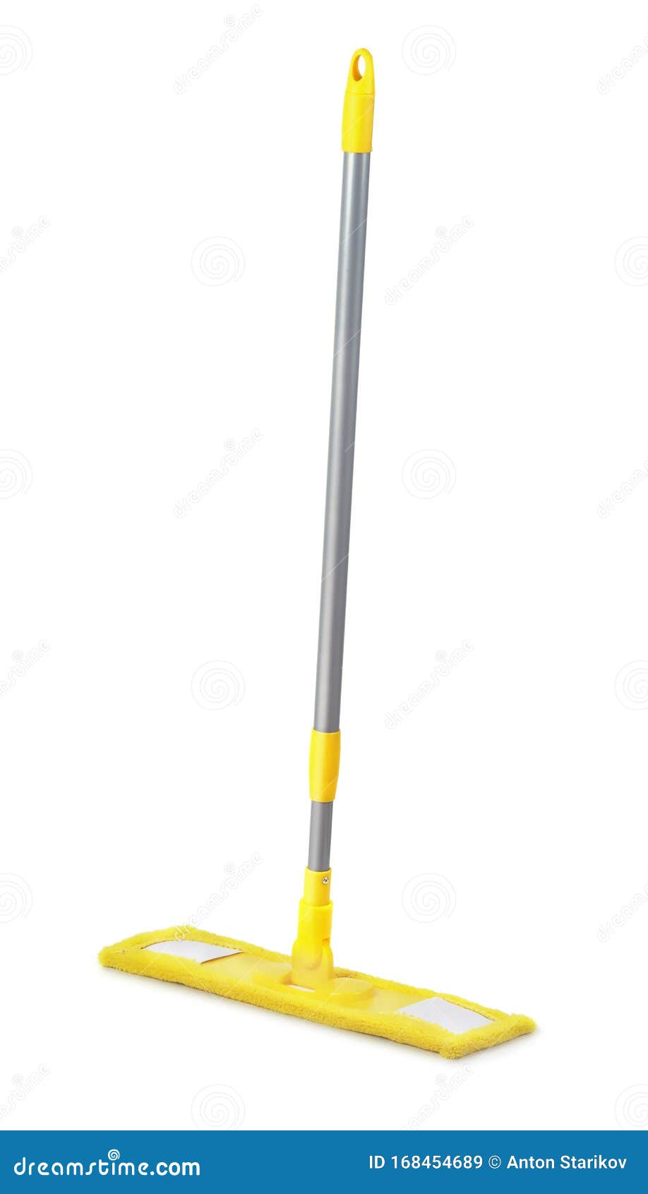 Yellow plastic mop stock image. Image of neat, brush 168454689