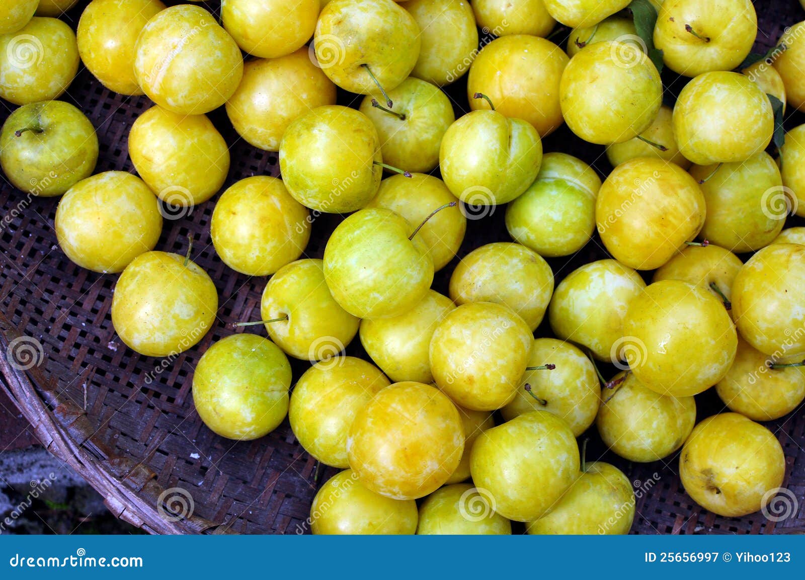Yellow plums stock image. Image of sweet, fruits, plums 25656997