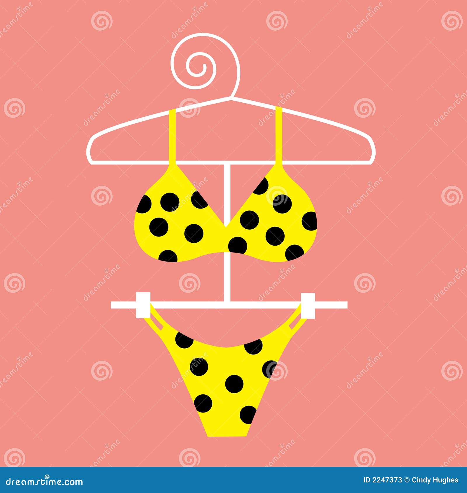 Yellow Polka Dot Bikini