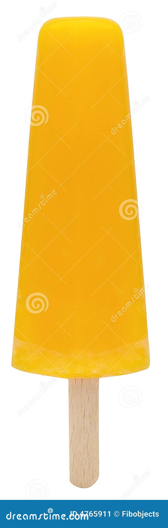 Yellow Popsicle stock image. Image of sweet, lolly, snack 4765911