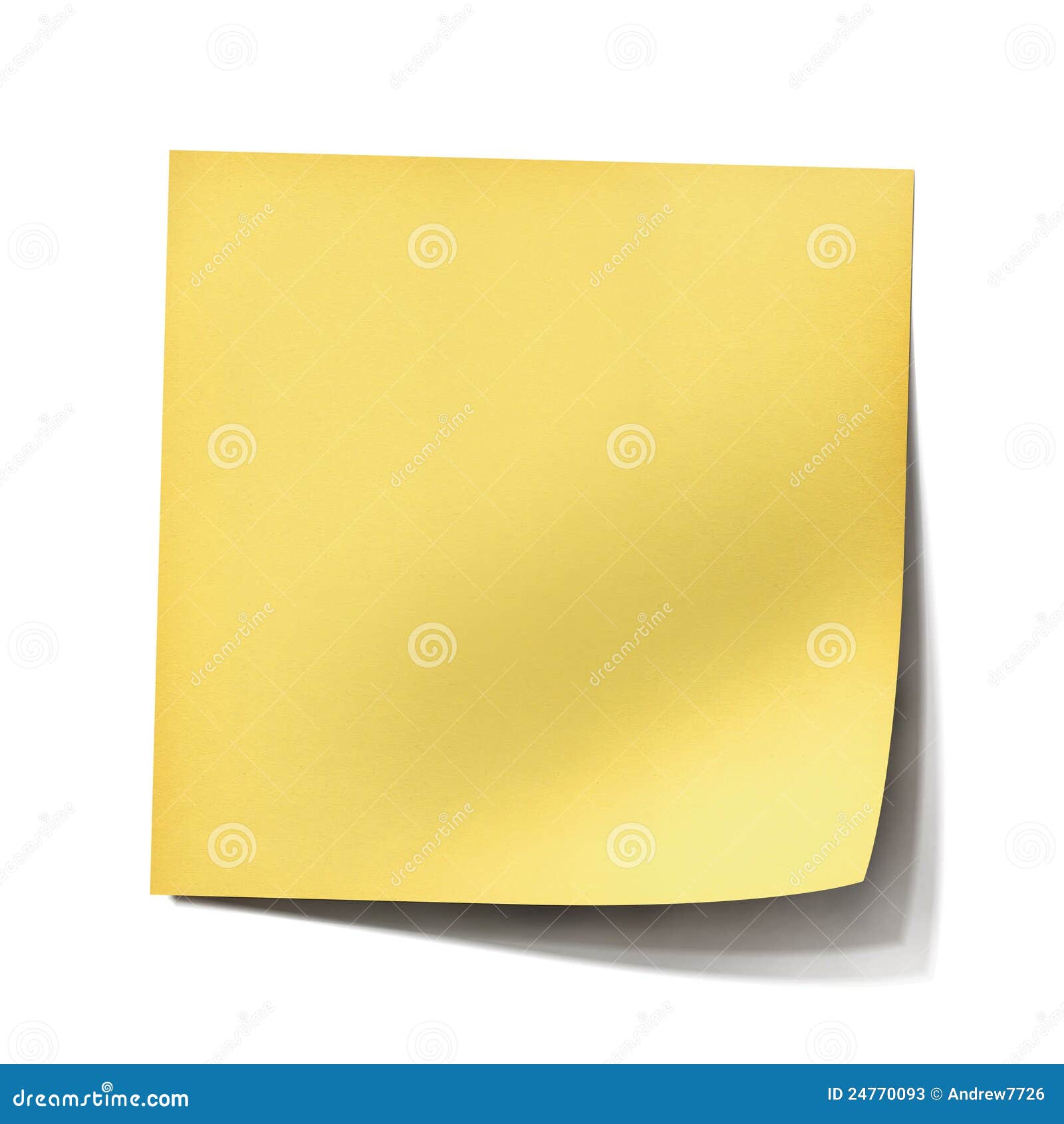 yellow post it note