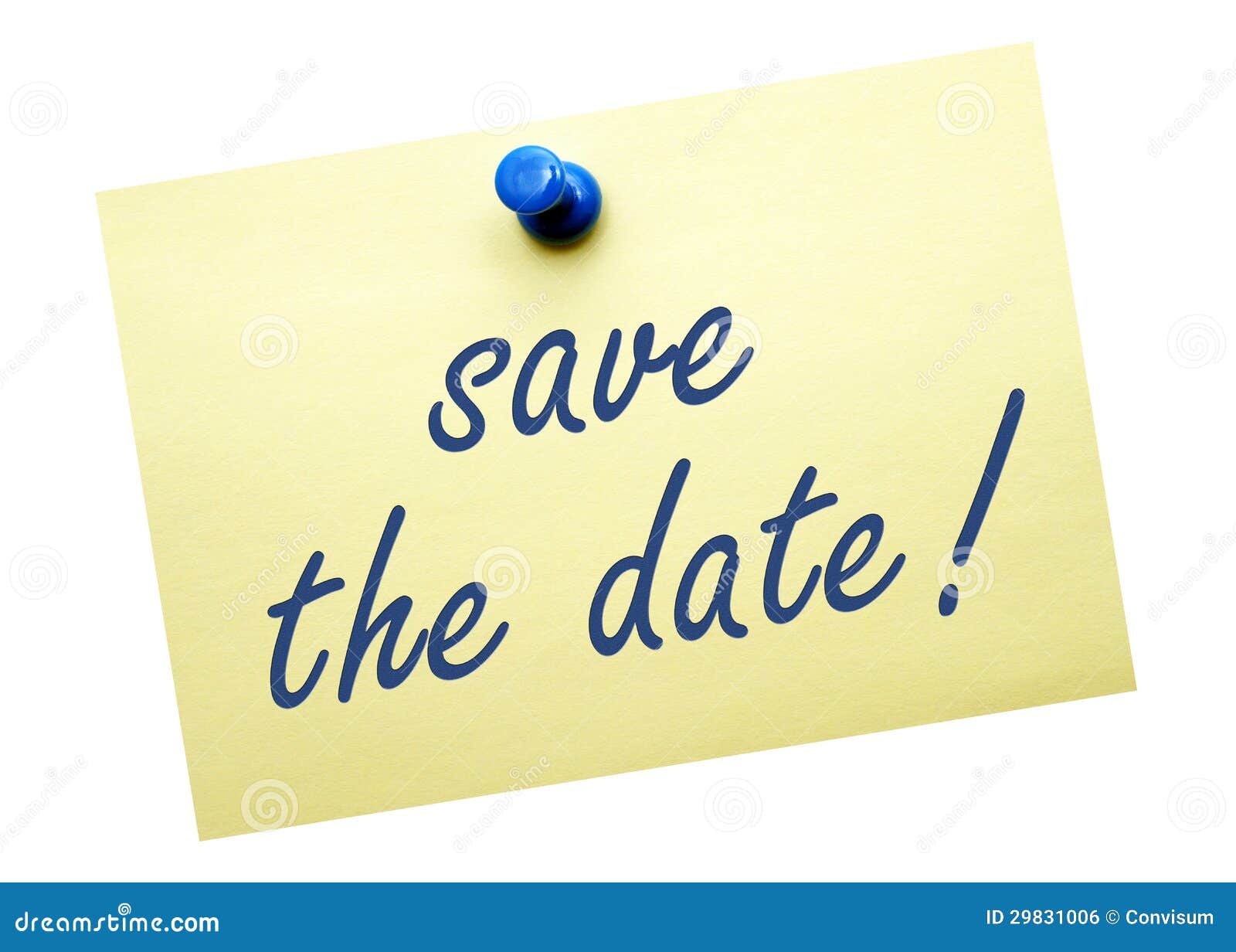 save the date note