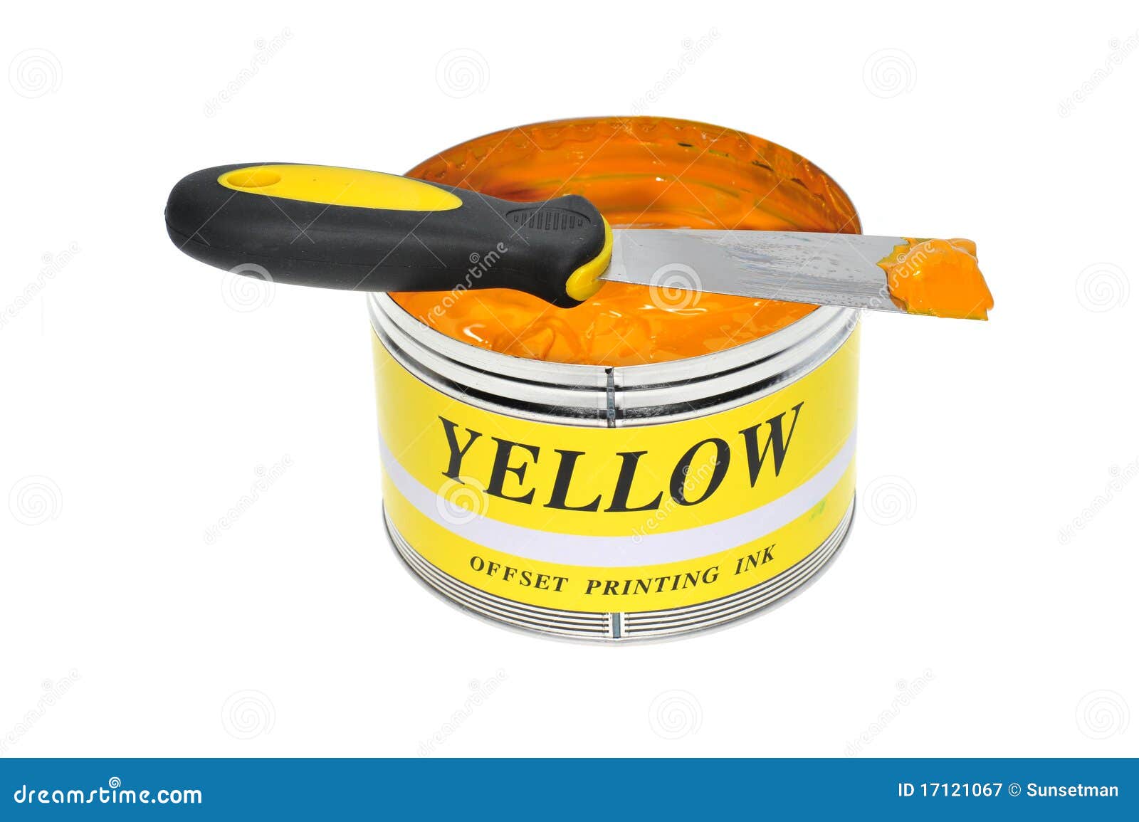Yellow Printing Ink stock image. Image of production 17121067