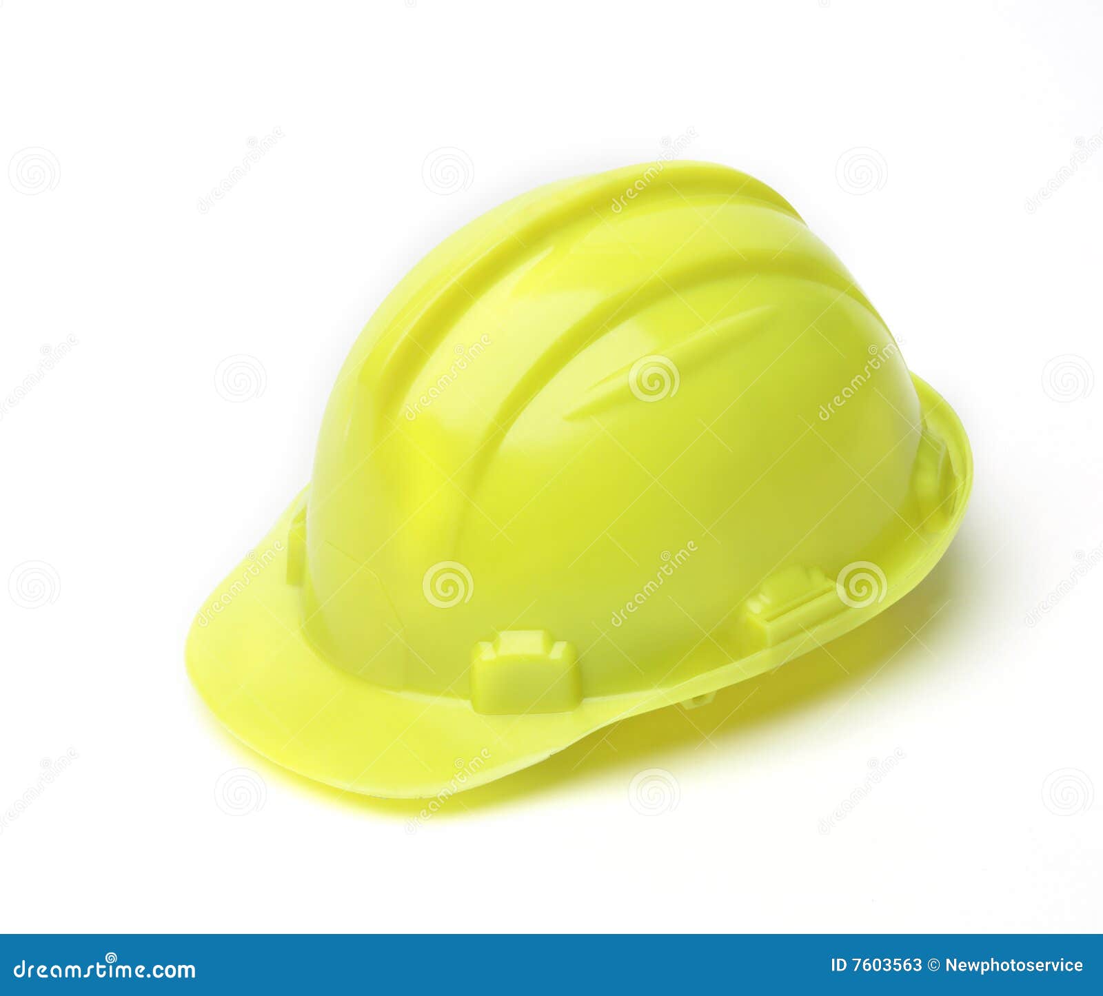 Yellow protective helmet stock image. Image of industry 7603563