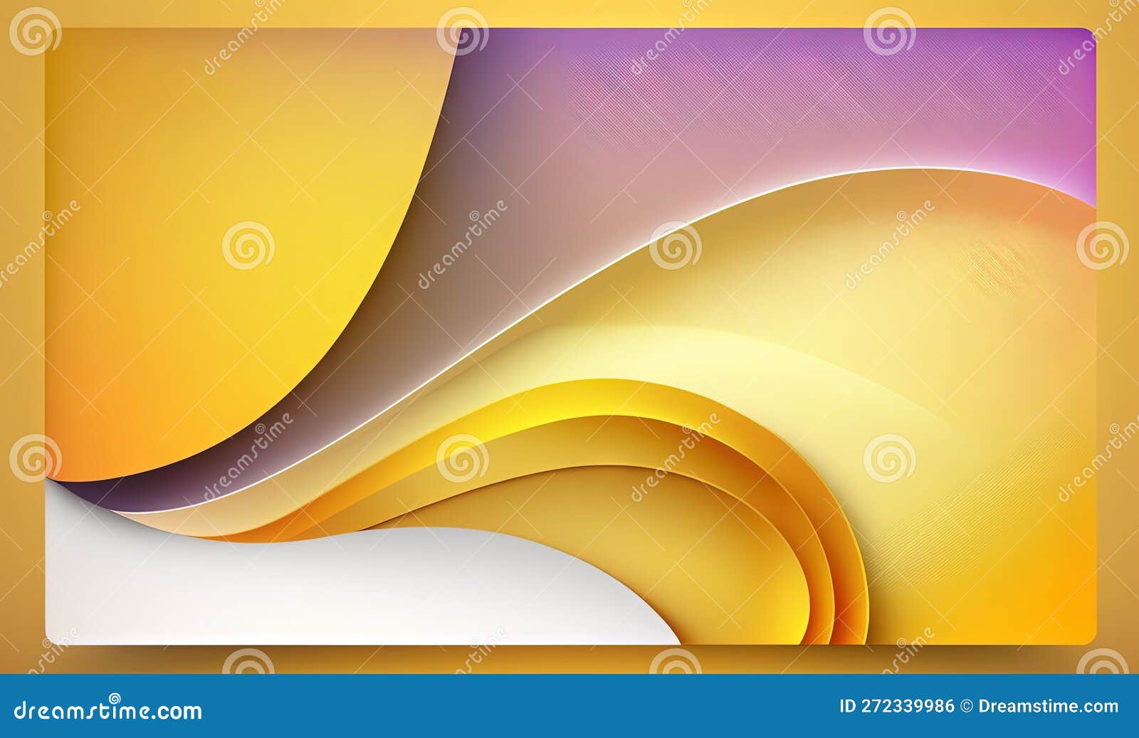 A Yellow and Purple Abstract Background with a Square Frame on the