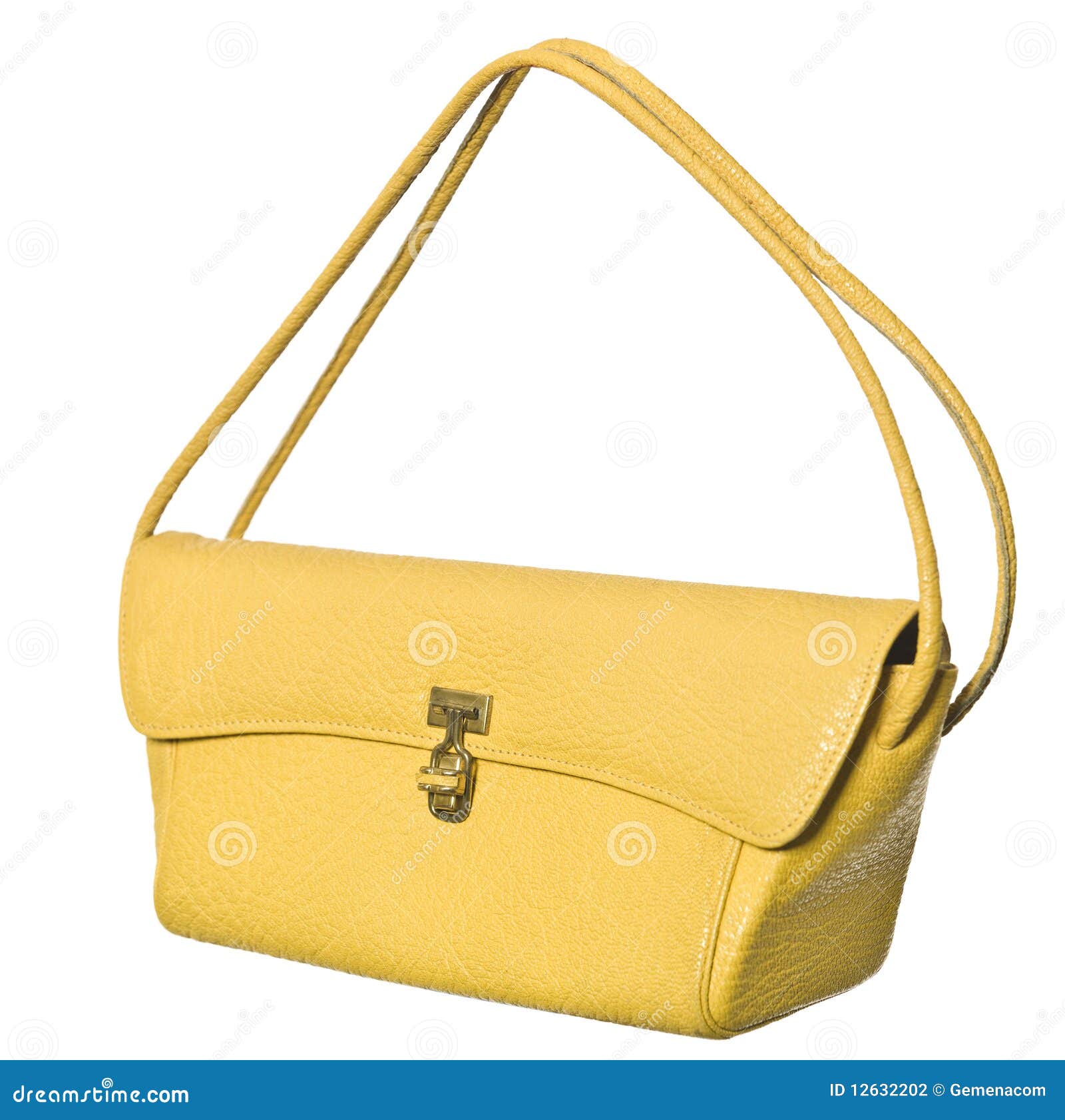 Yellow Purse stock photo. Image of leather, clothing 12632202