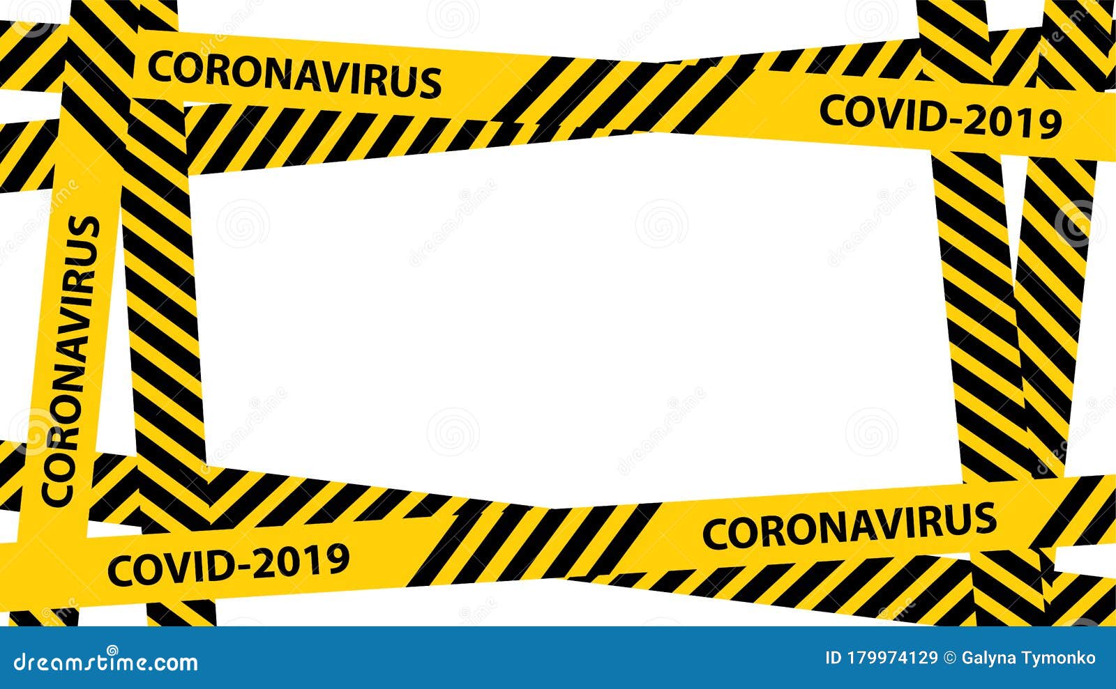 yellow quarantine warning tape frame with place for text.    on white background. graphic