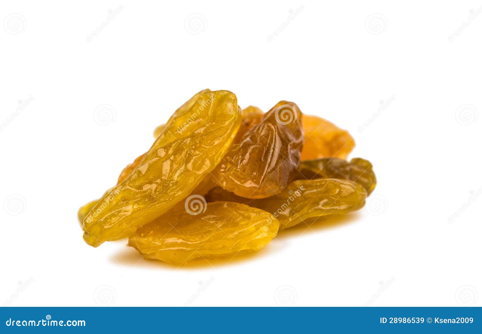 Yellow raisins isolated stock image. Image of dried, heap 28986539