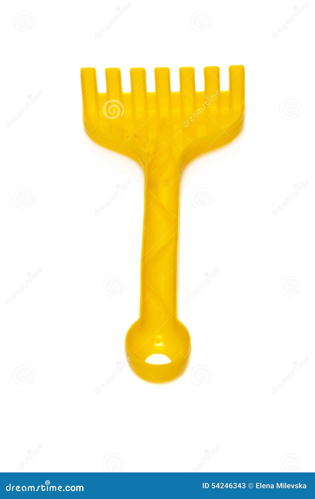 Yellow rake toy stock image. Image of vacation, summer 54246343