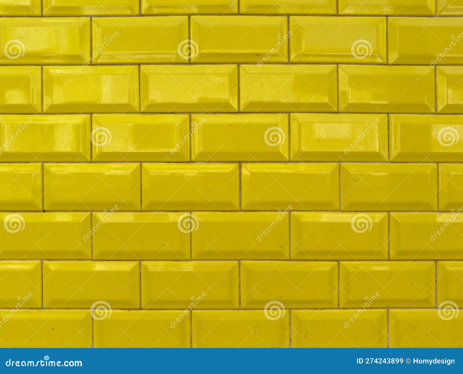 Yellow Rectangular Ceramic Tiles Stock Image Image of symmetric