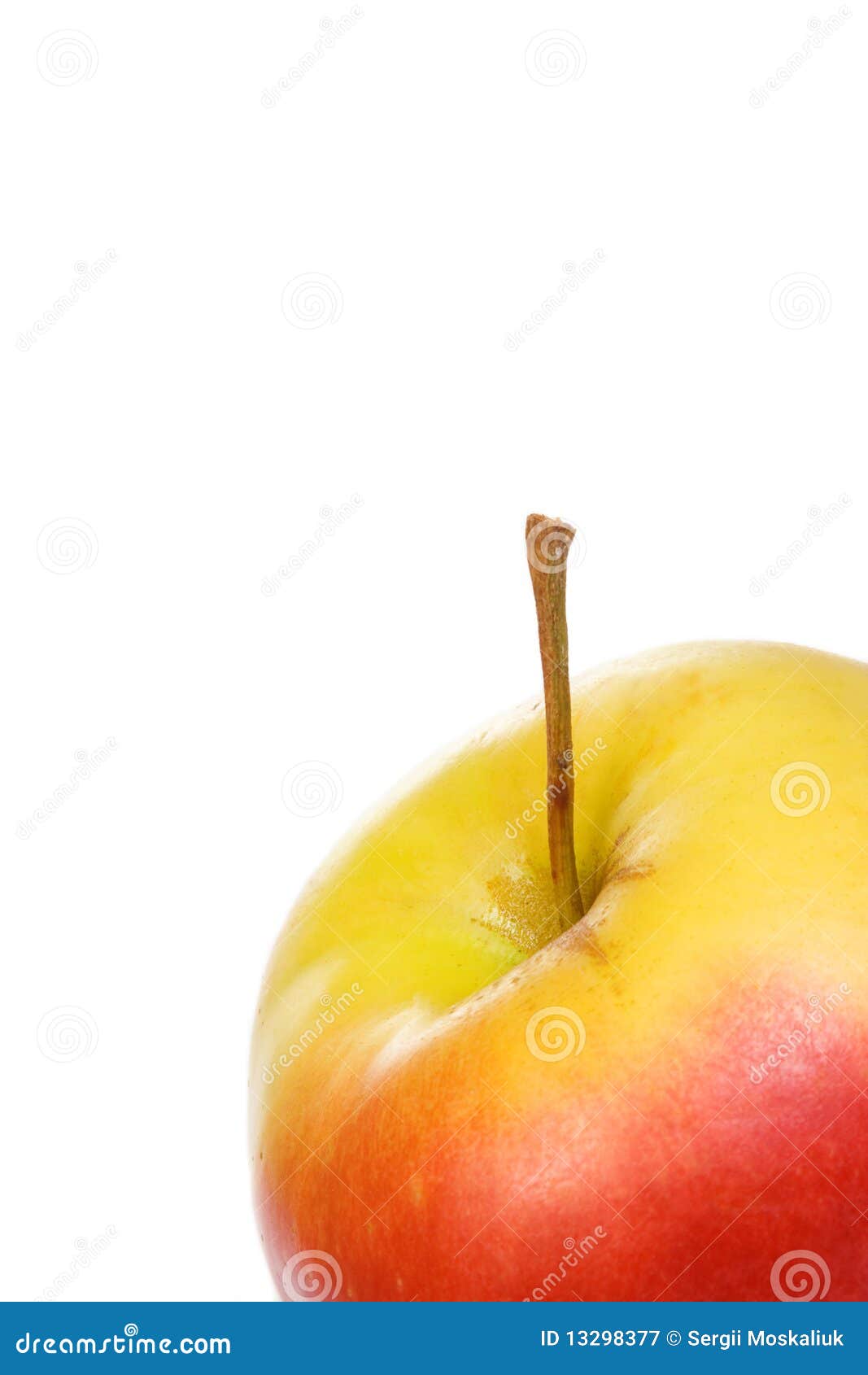 Yellow and red apple stock image. Image of macro, sweet 13298377