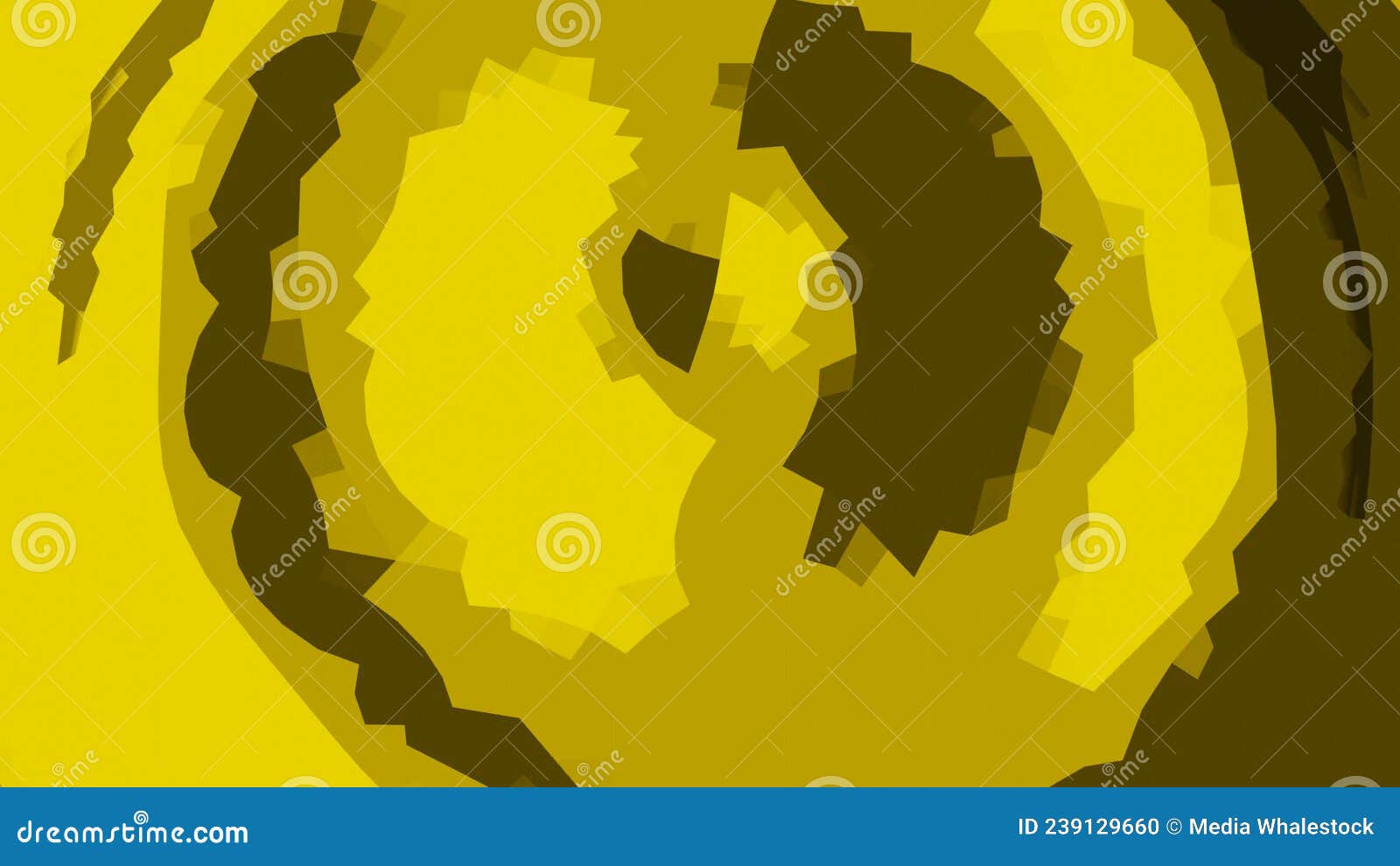 Yellow and Red Spot in Abstraction. Design. Spots that Create a Wave