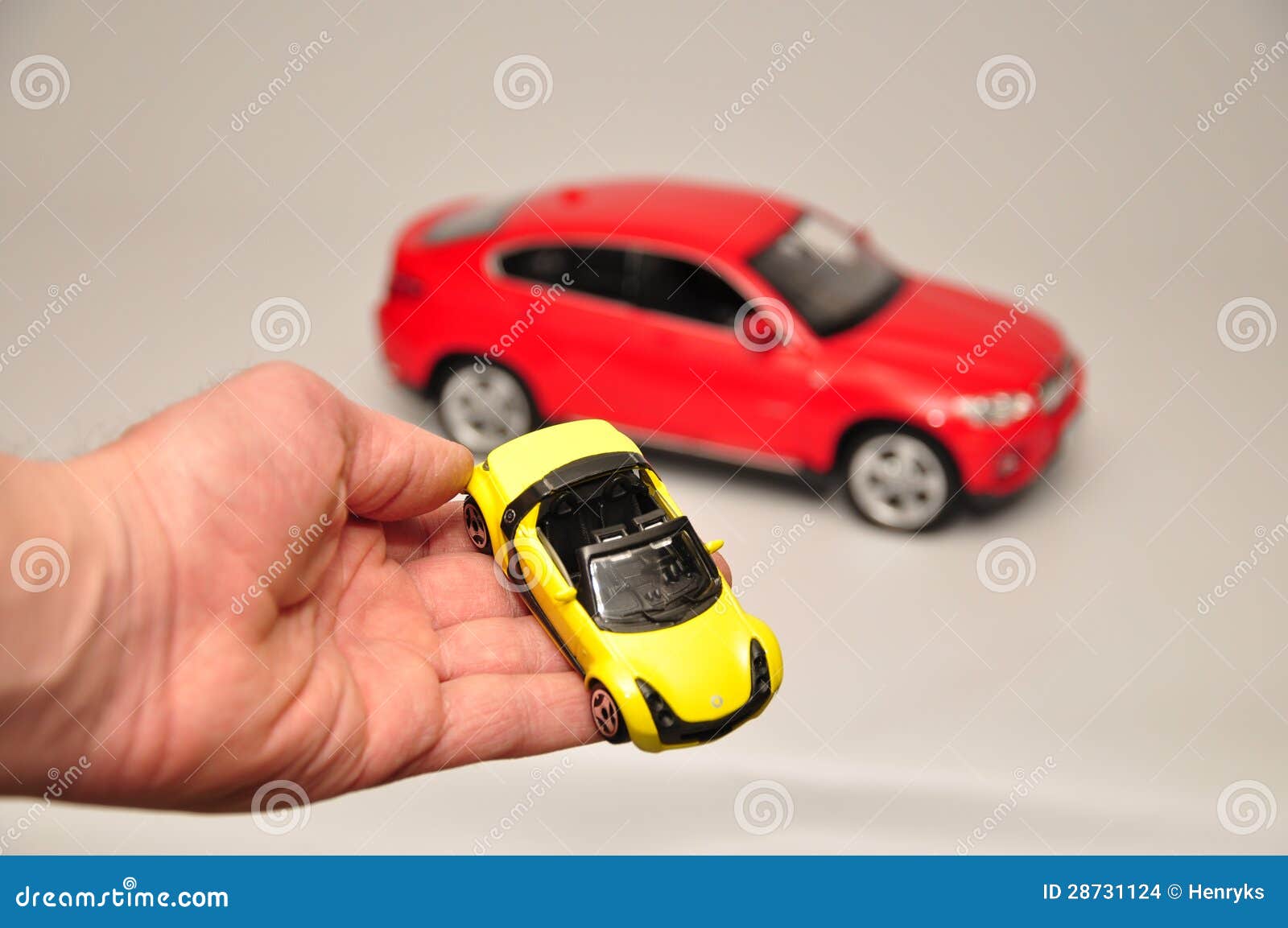 Yellow and red toy car stock photo. Image of driver, children 28731124
