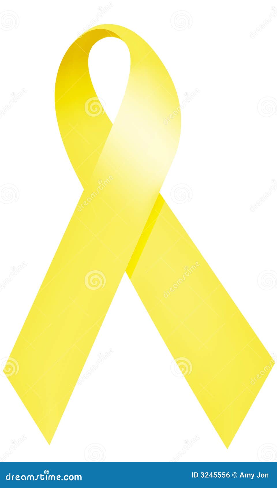 Yellow Ribbon Over Sign Promoting Awareness Month In Spanish