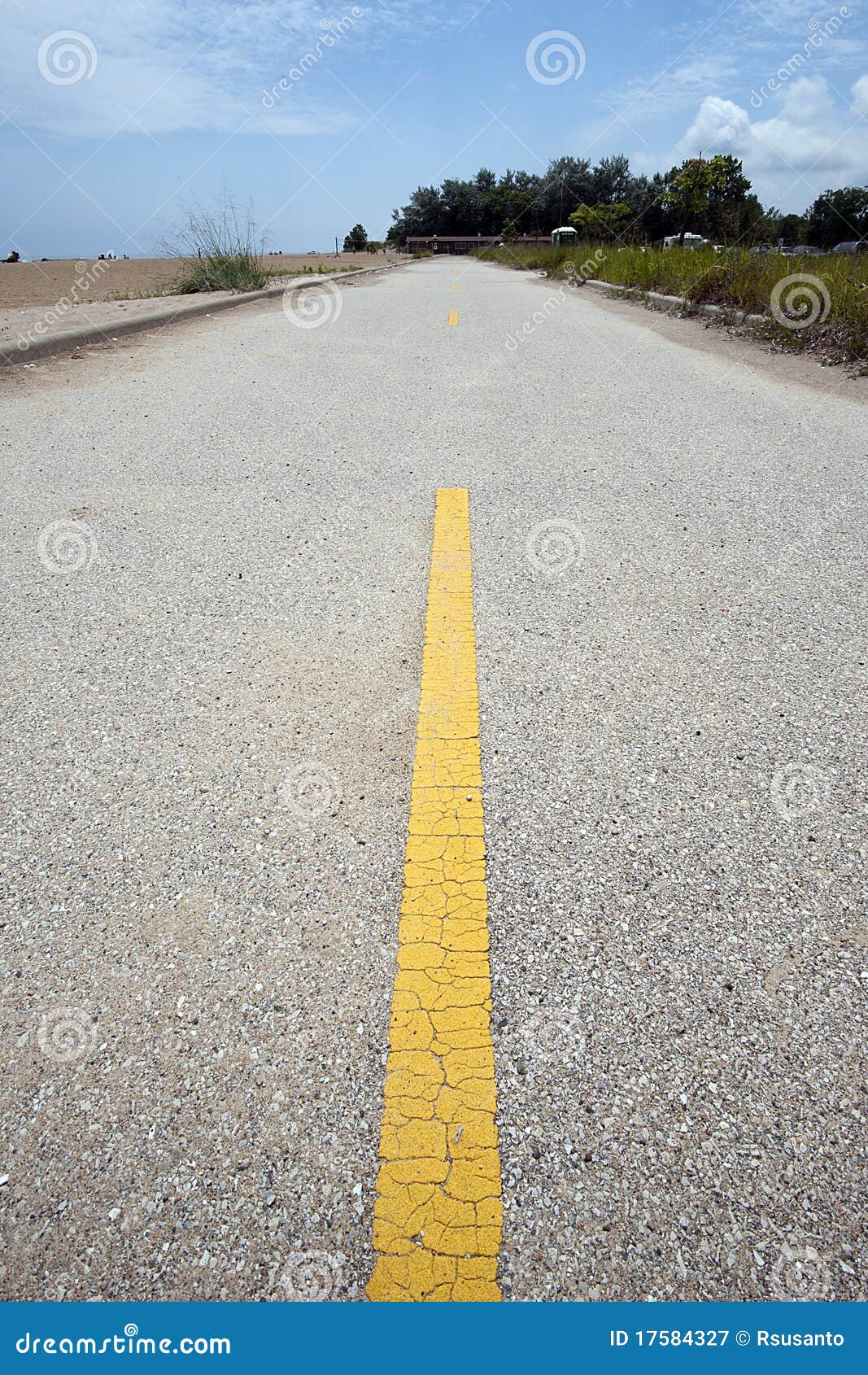 Yellow road divider stock image. Image of divider, drive 17584327