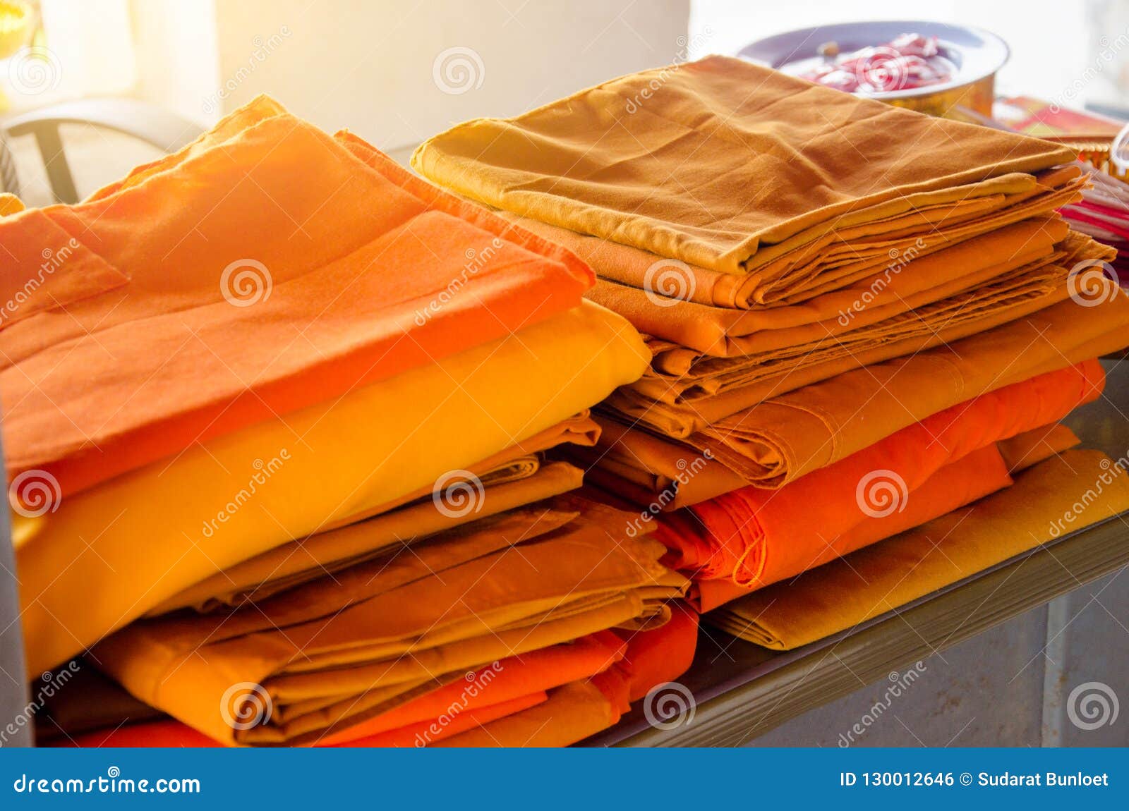 Yellow Robe, Yellow Robe for Monk Stock Photo Image of color