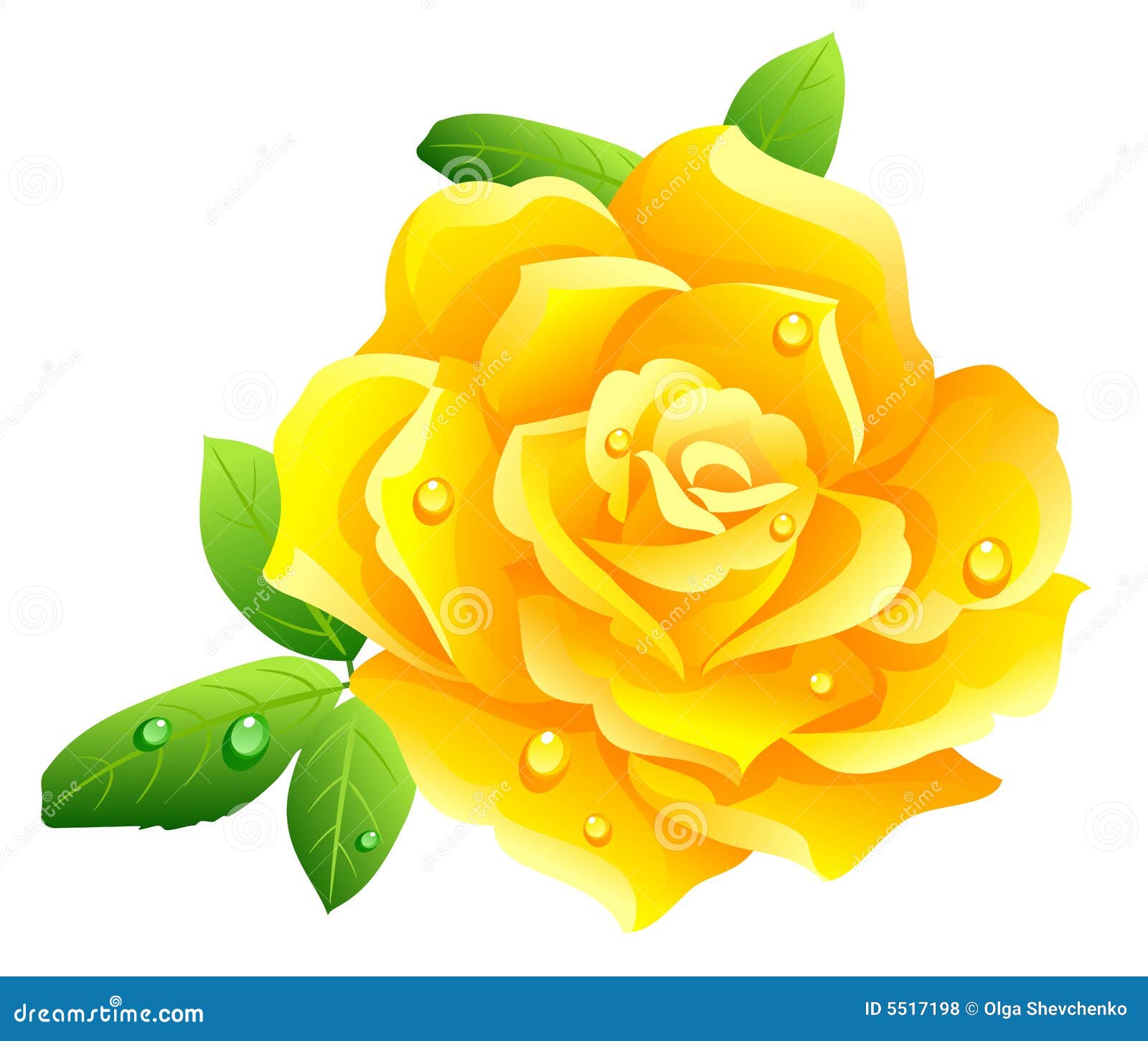 clip art yellow flower