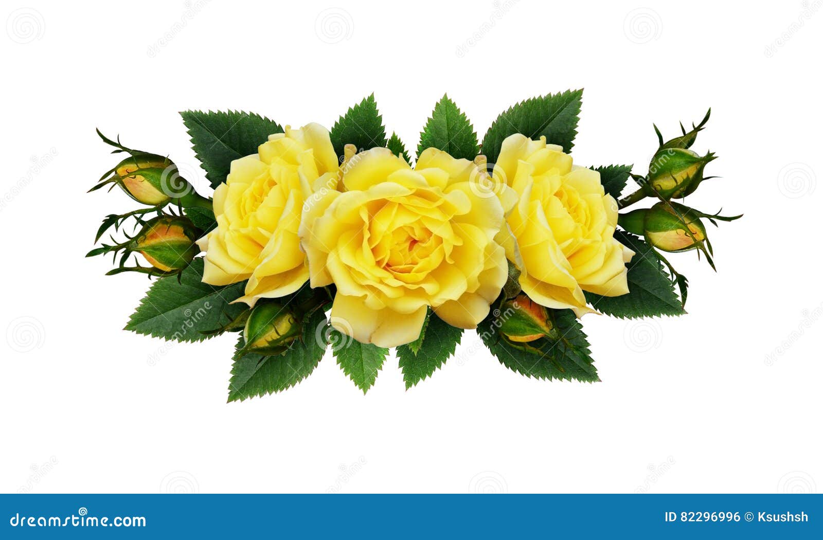 Yellow Rose Flowers Arrangement Stock Photo Image of floral, nature