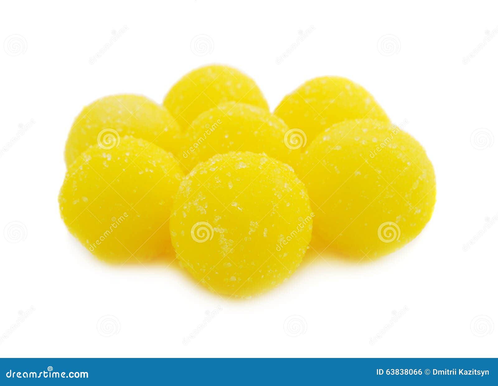 Yellow round candy stock photo. Image of studio, unhealthy 63838066