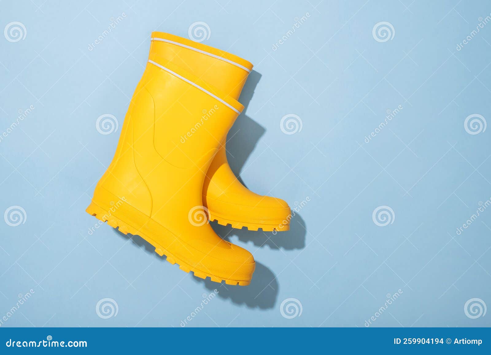 Yellow rubber boots stock photo. Image of yellow, galoshes 259904194