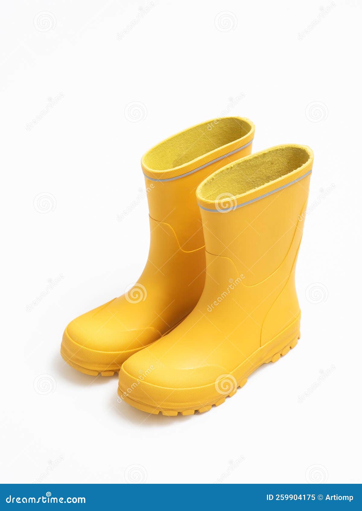 Yellow rubber boots stock image. Image of rubber, yellow 259904175