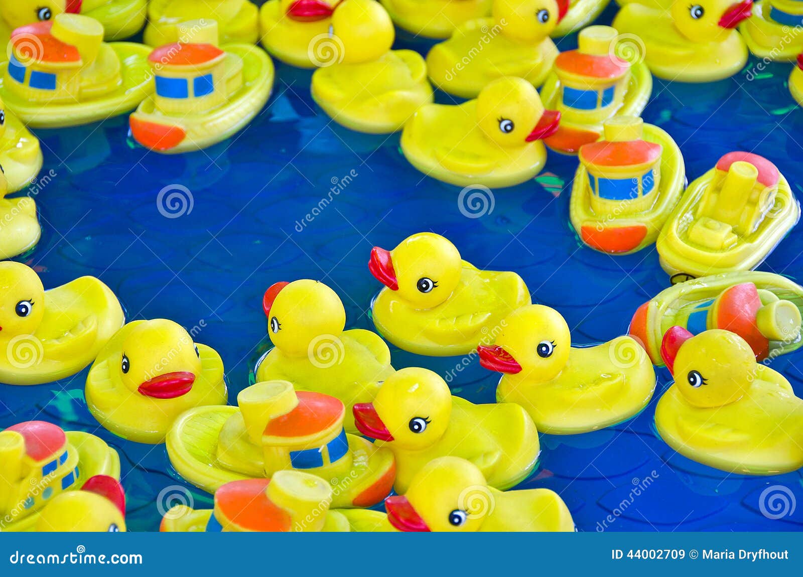 Yellow Rubber Ducks and Boats Stock Image Image of pool, boat 44002709