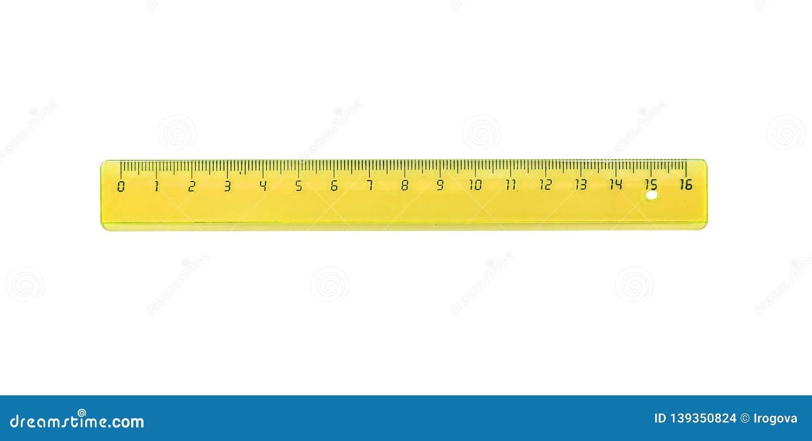 the yellow ruler is plastic for measuring centimeters