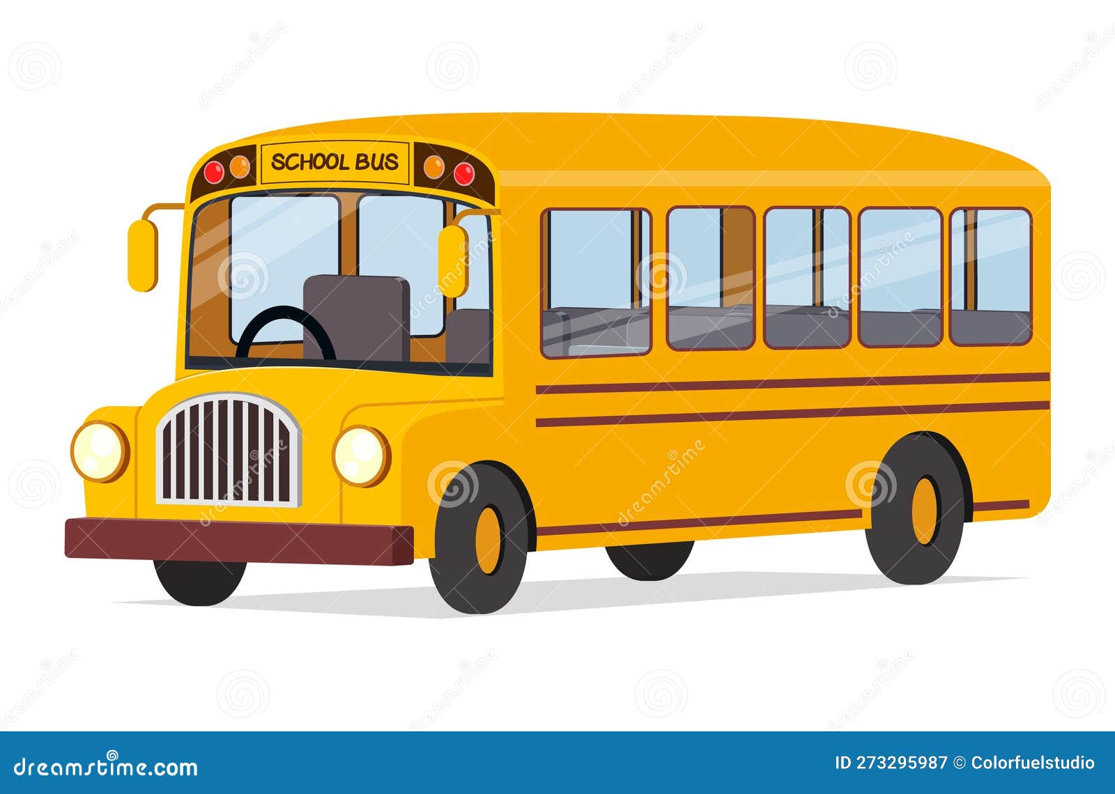 Yellow School Bus with Good Quality and Condition Stock Vector