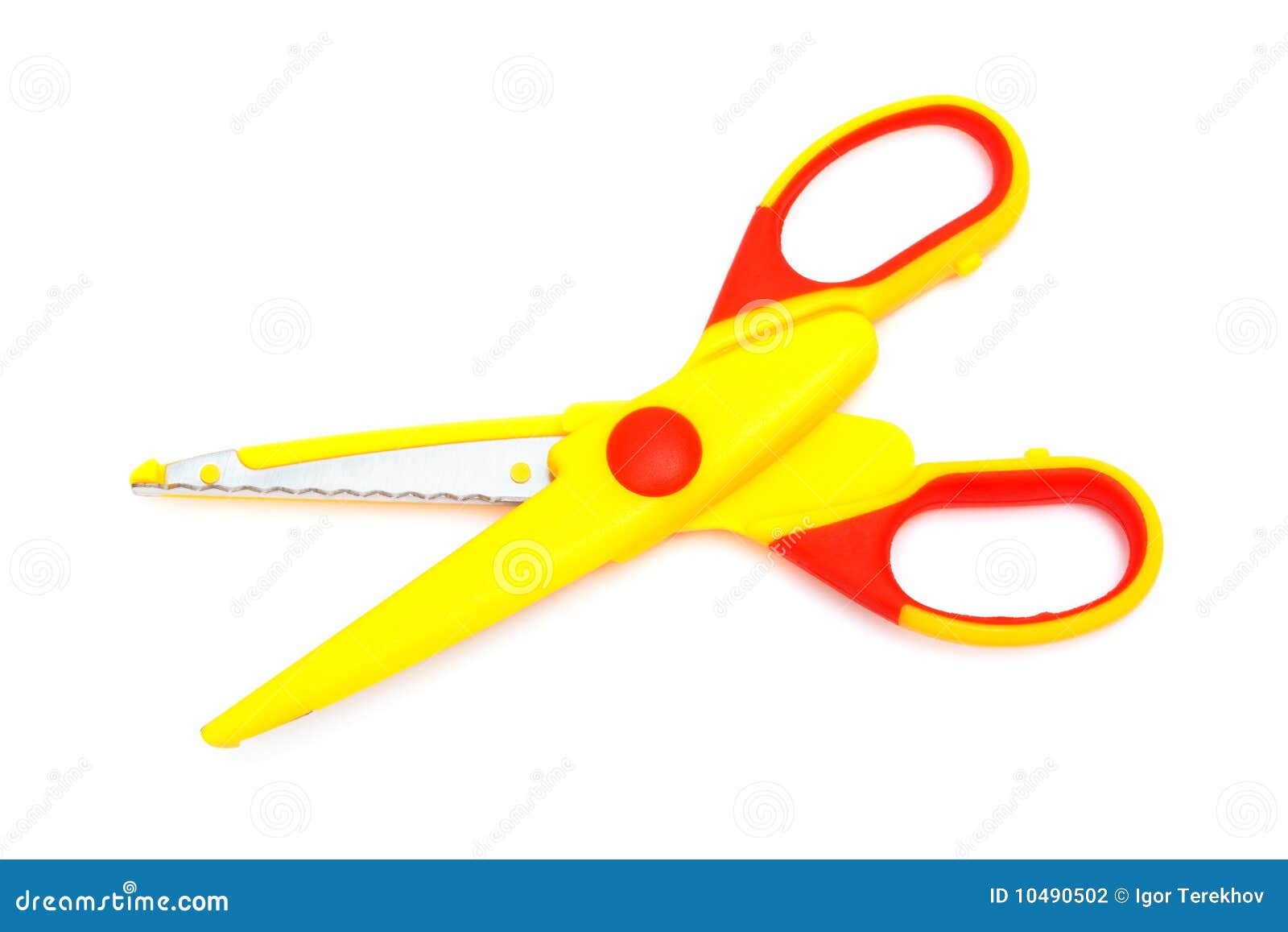 Yellow scissors stock photo. Image of stationery, clipping 10490502