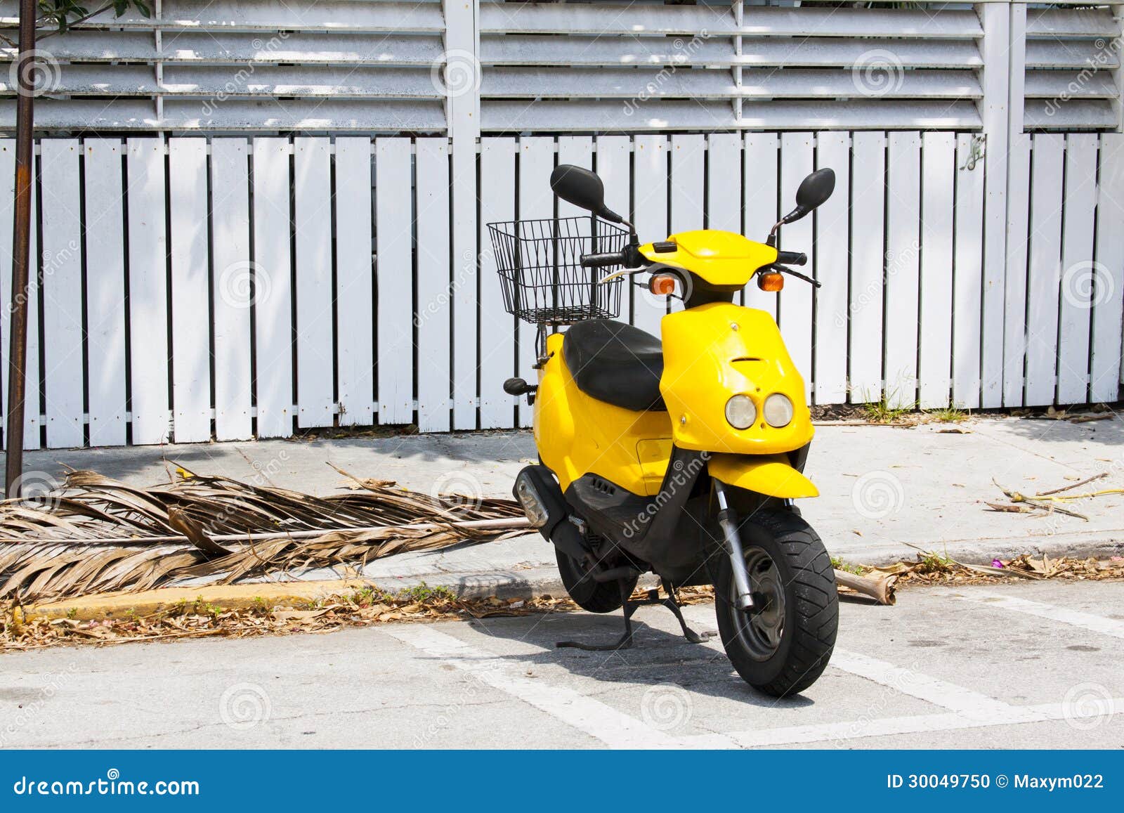 Yellow Scooter stock photo. Image of scooter, vehicle 30049750