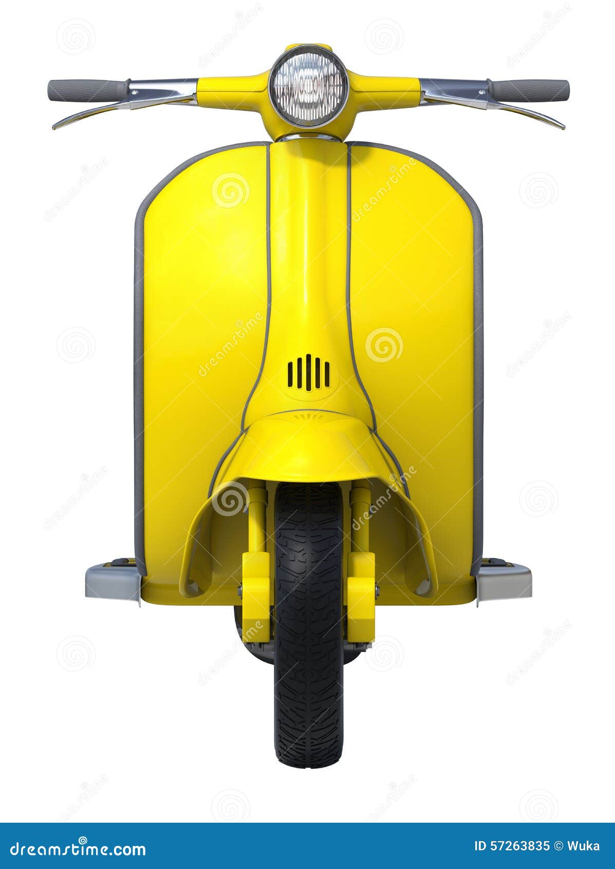 Yellow Scooter Stock Photo - Image: 57263835
