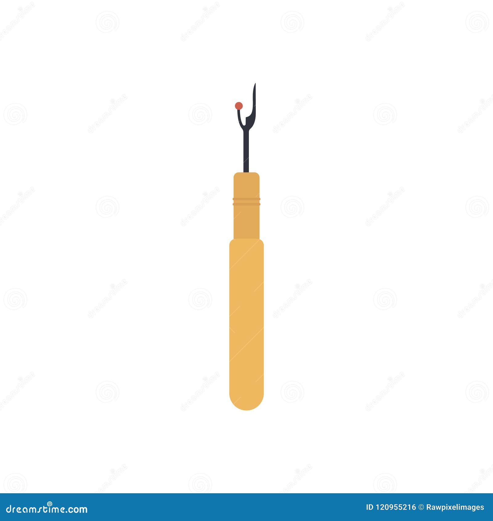 Yellow Seam Ripper Icon Illustration Stock Vector Illustration of