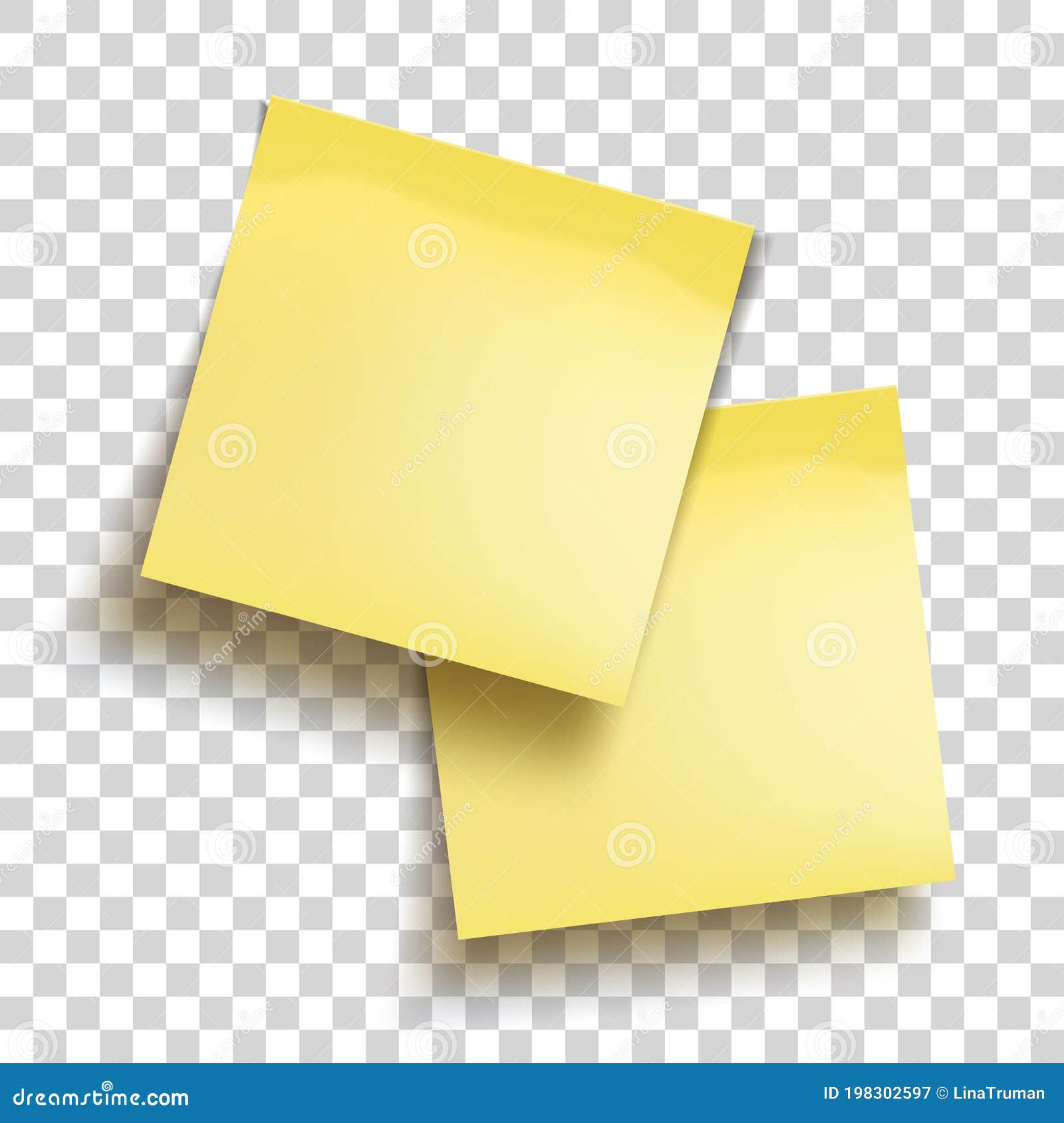 sticky note design Stock Vector